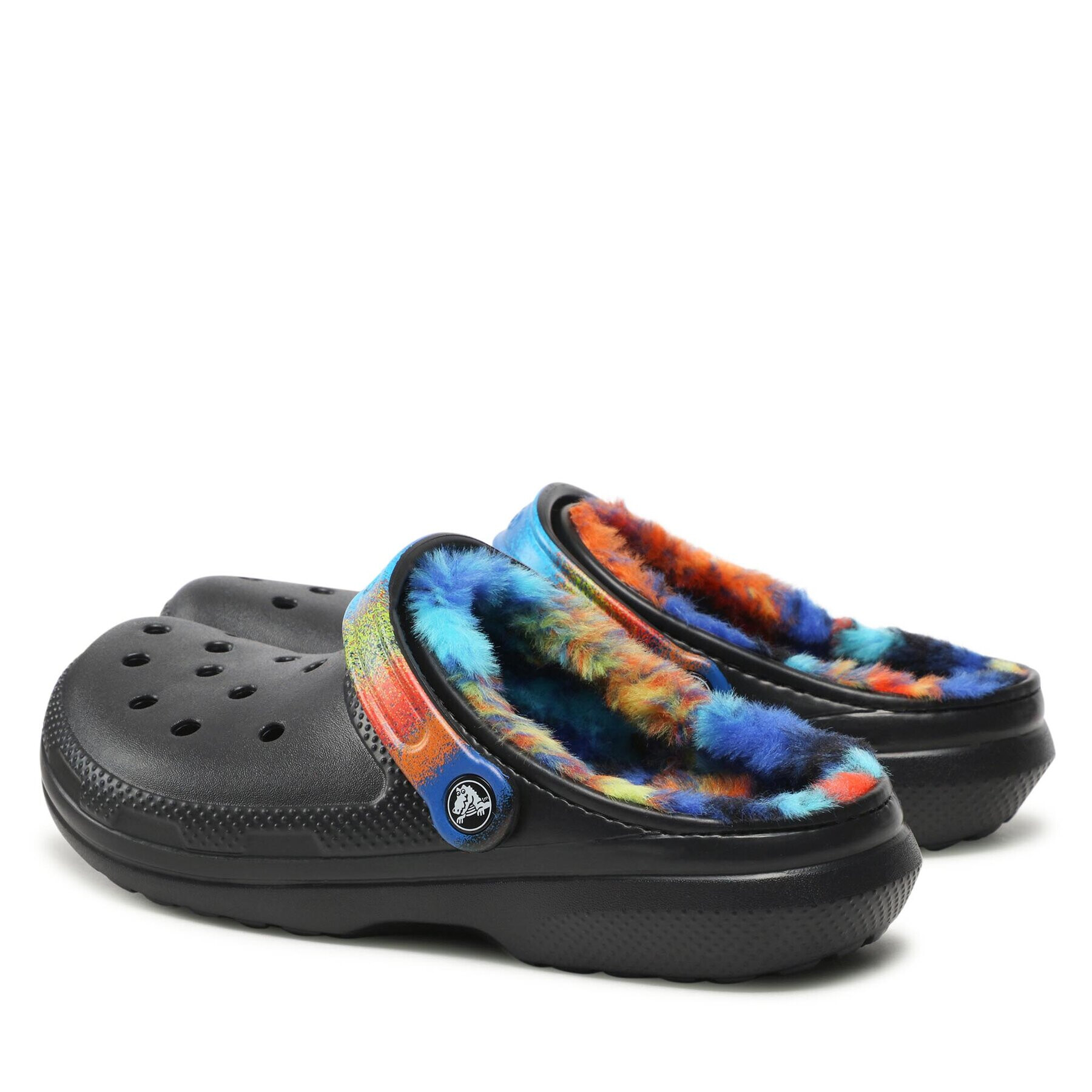 Crocs Șlapi Classic Lined Spray Dye Clog 208045 Negru - Pled.ro