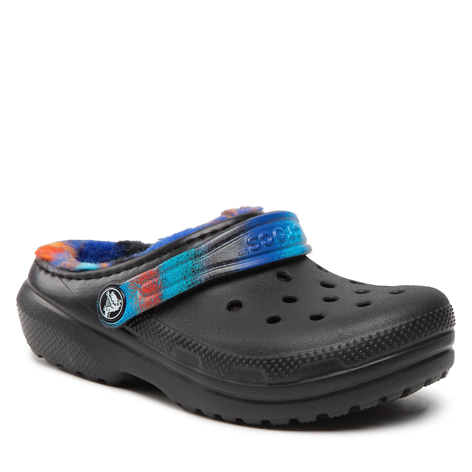 Crocs Șlapi Classic Lined Spray Dye Clog K 208081 Negru - Pled.ro