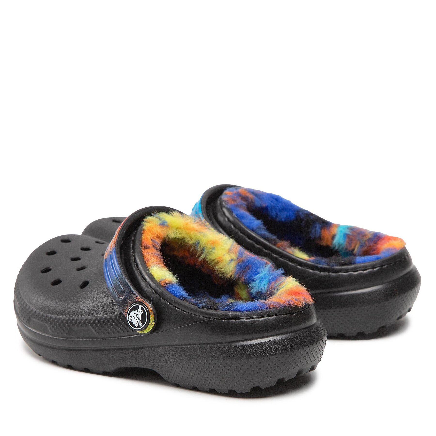 Crocs Șlapi Classic Lined Spray Dye Clog K 208081 Negru - Pled.ro