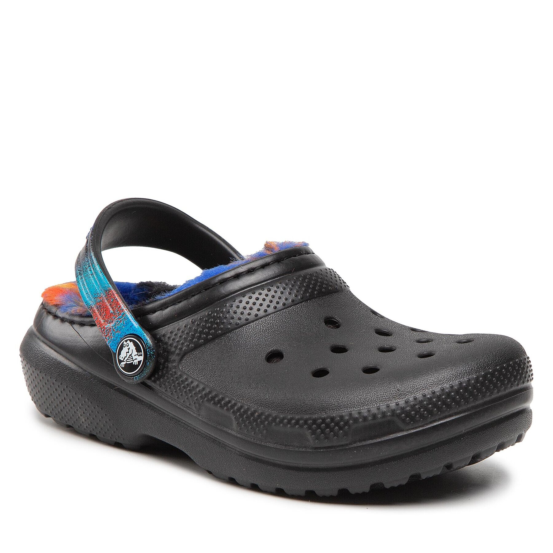 Crocs Șlapi Classic Lined Spray Dye Clog K 208081 Negru - Pled.ro