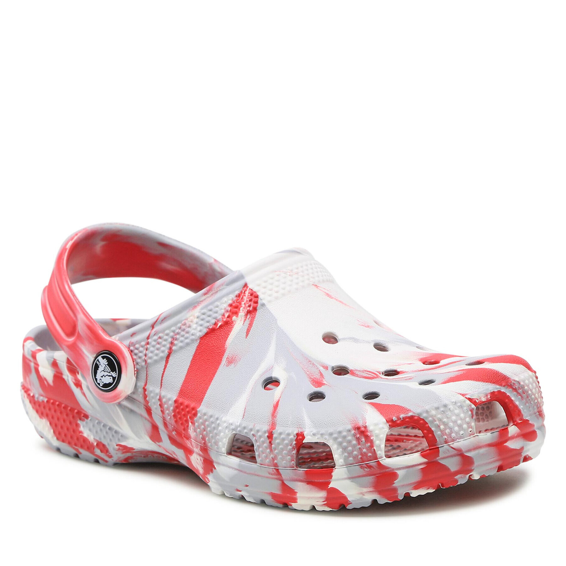 Crocs Șlapi Classic Marble Clog 207464 Alb - Pled.ro