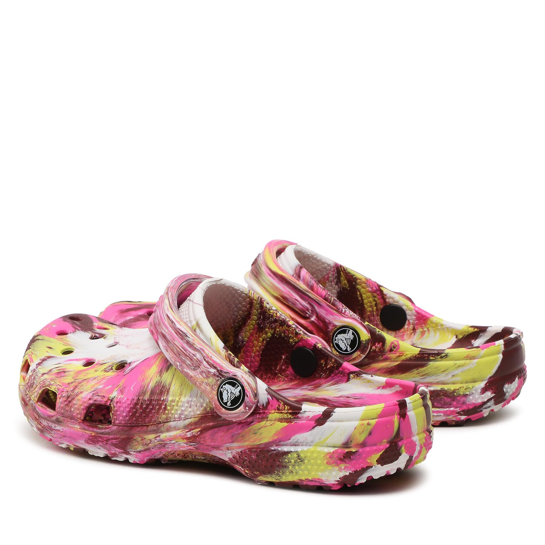 Crocs Șlapi Classic Marbled Clog 206867 Roz - Pled.ro