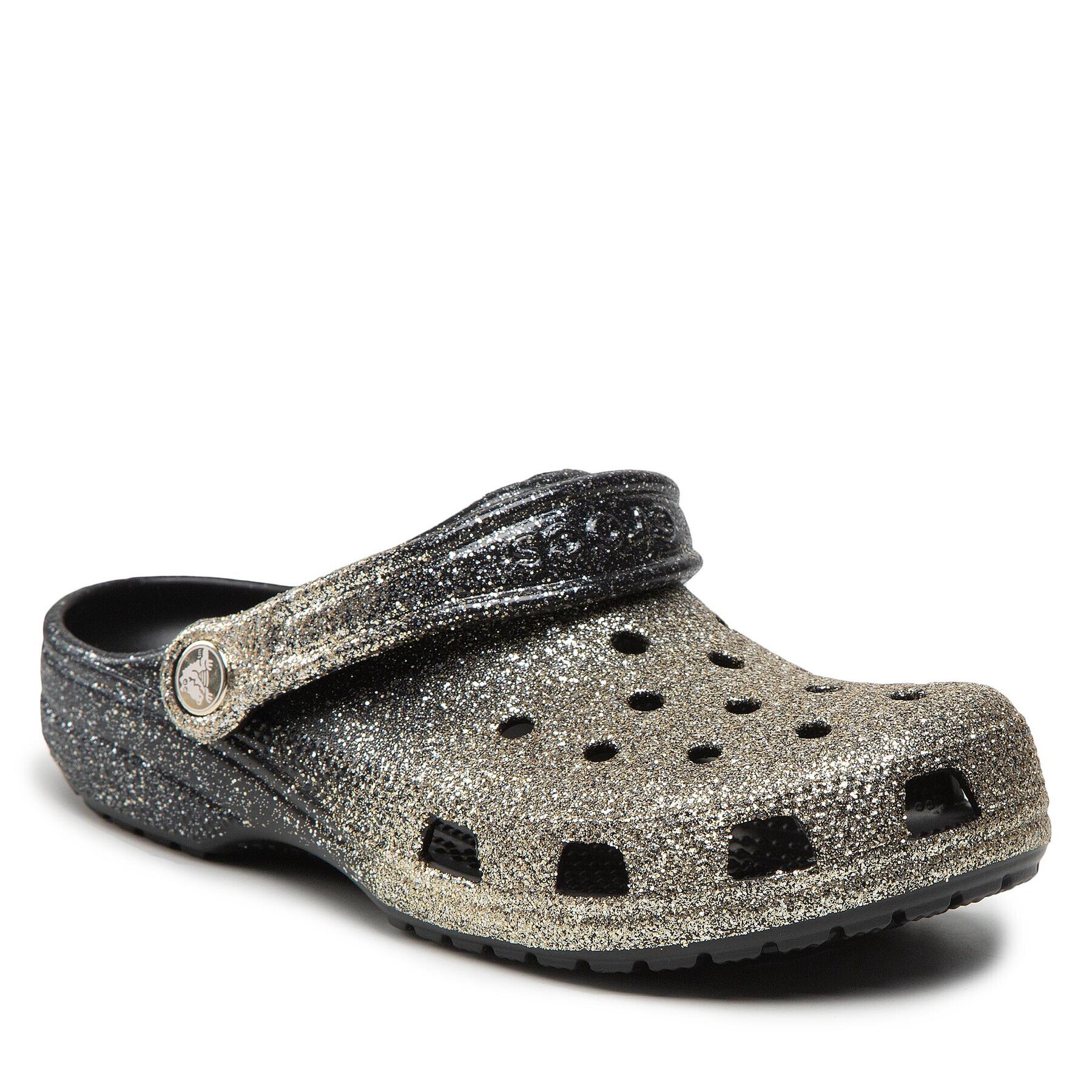 Crocs Șlapi Classic Ombre Glitter Clog 207931 Auriu - Pled.ro