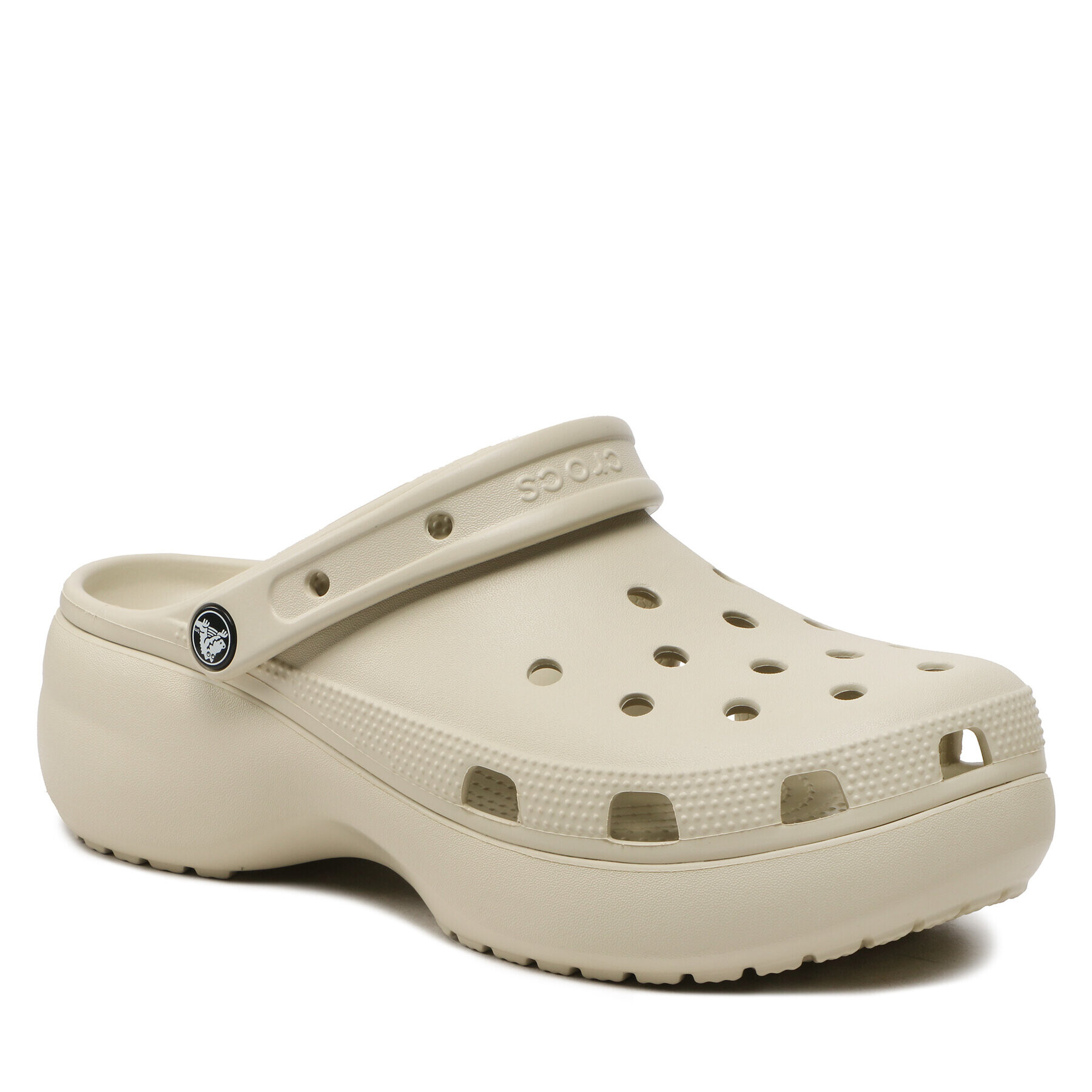 Crocs Șlapi Classic Platform Clog W 206750 Bej - Pled.ro