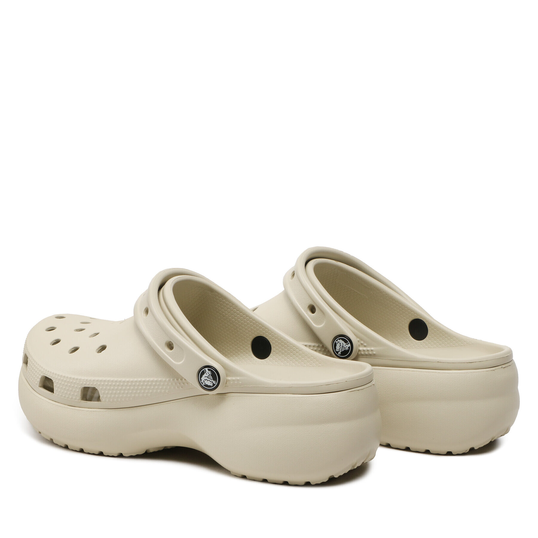 Crocs Șlapi Classic Platform Clog W 206750 Bej - Pled.ro