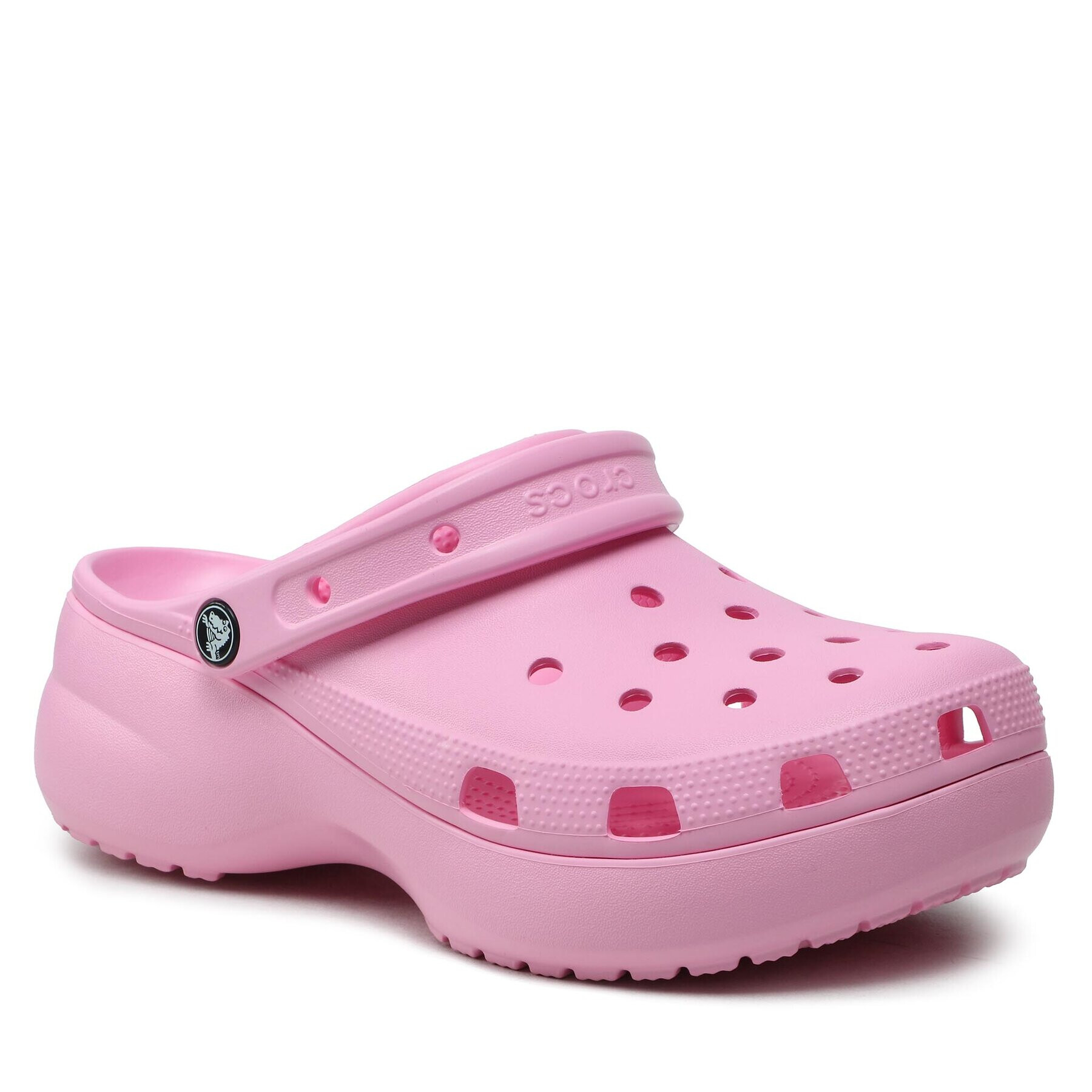 Crocs Șlapi Classic Platform Clog W 206750 Roz - Pled.ro