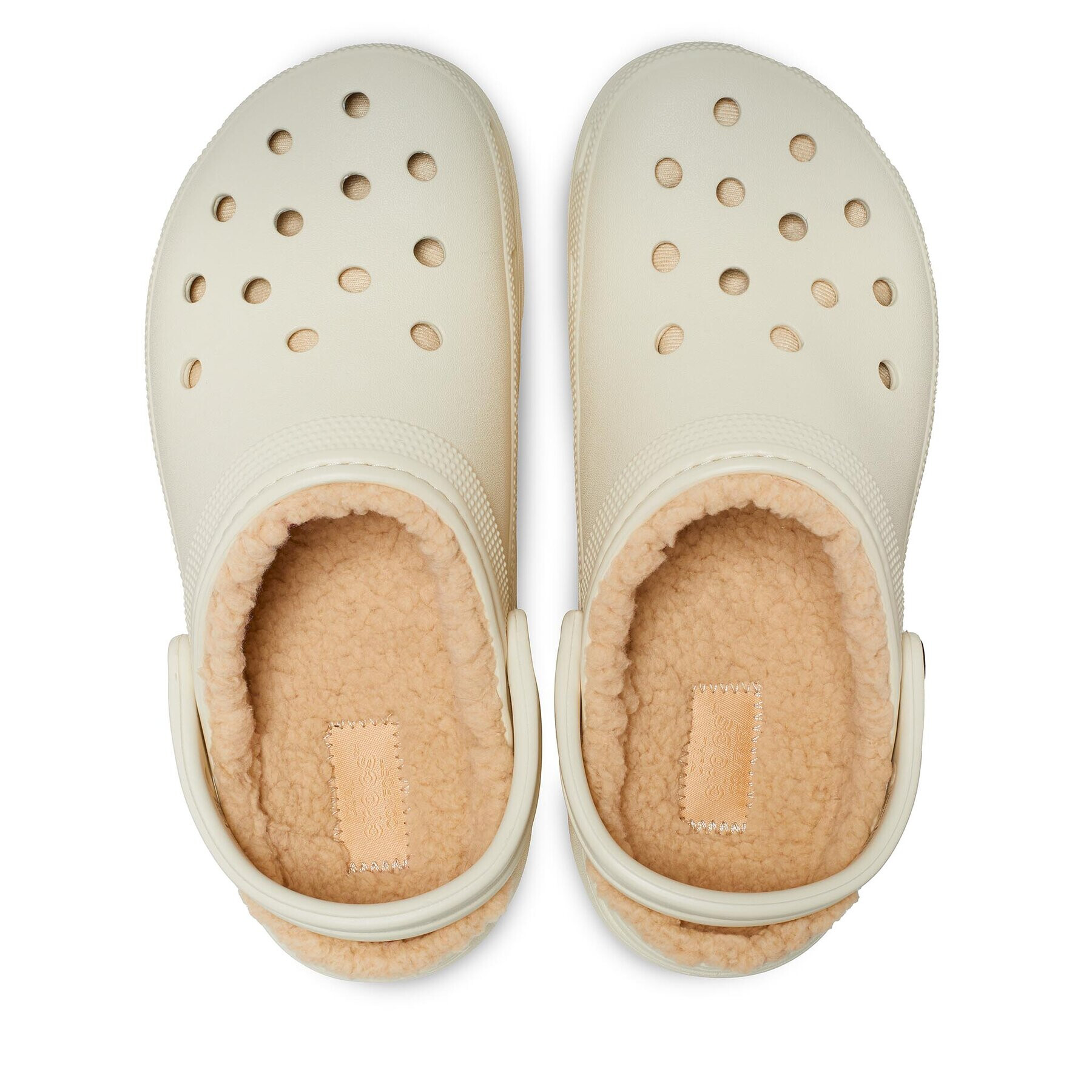 Crocs Șlapi Classic Platform Lined Clog W 207938 Bej - Pled.ro