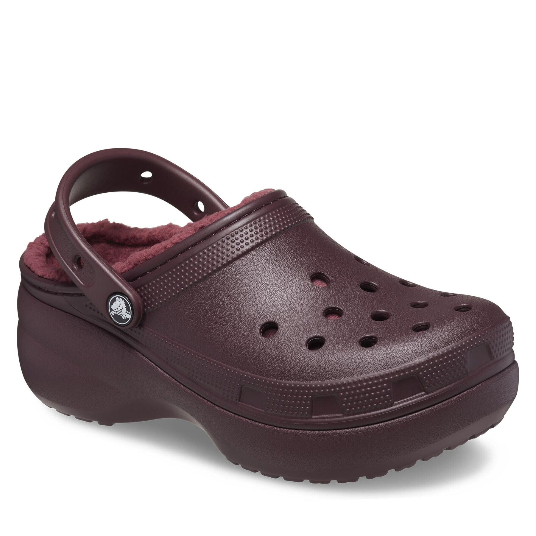 Crocs Șlapi Classic Platform Lined Clog W 207938 Vișiniu - Pled.ro