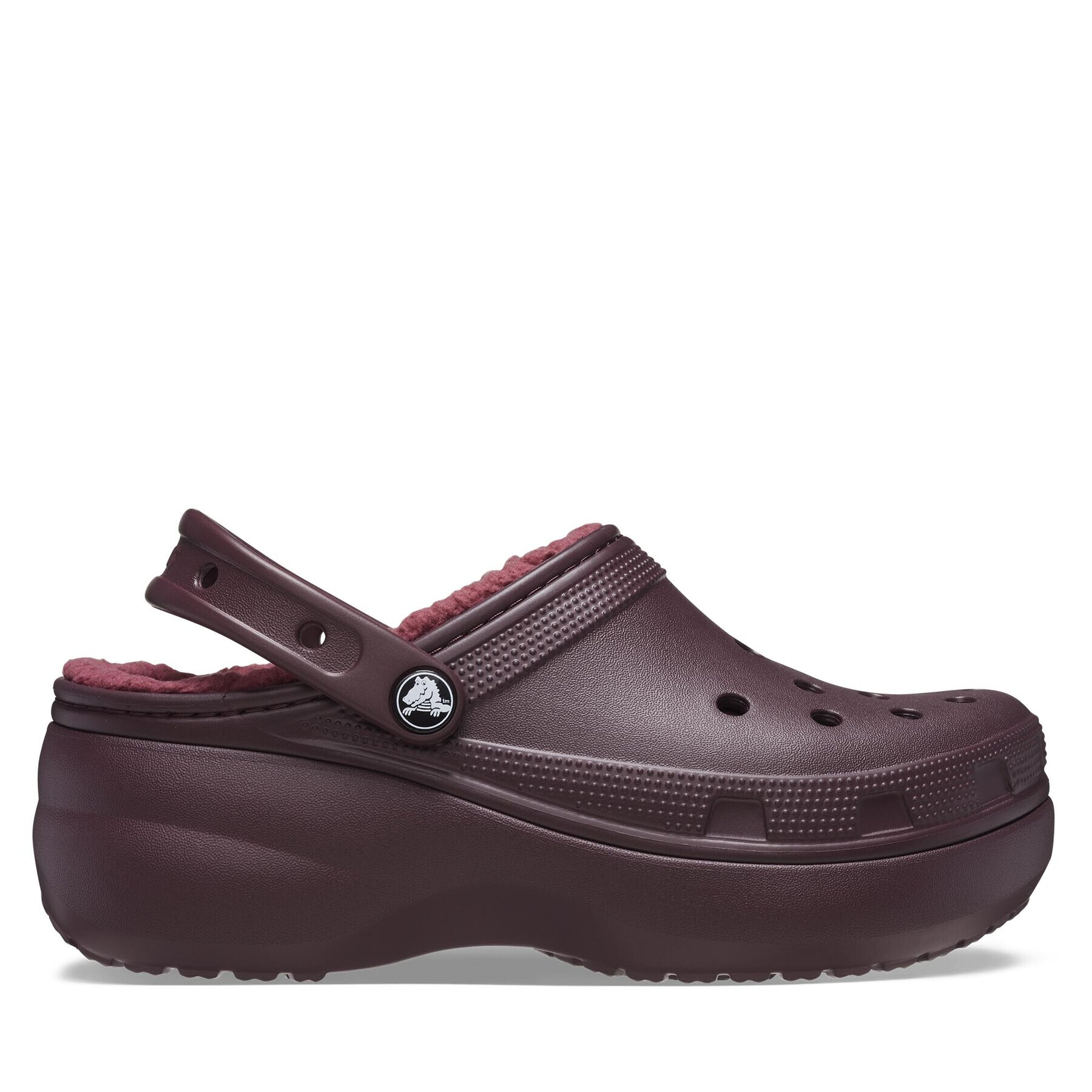 Crocs Șlapi Classic Platform Lined Clog W 207938 Vișiniu - Pled.ro