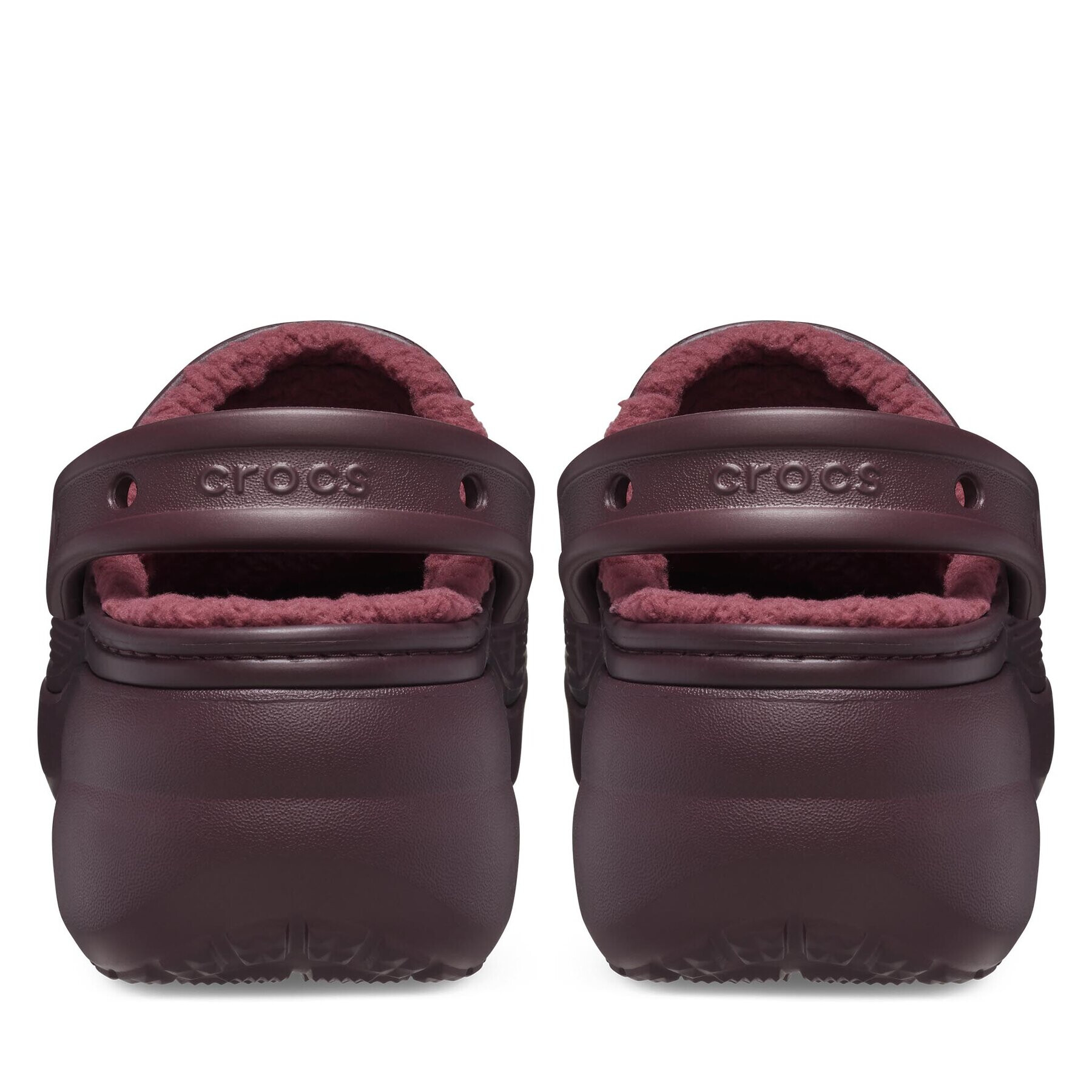 Crocs Șlapi Classic Platform Lined Clog W 207938 Vișiniu - Pled.ro