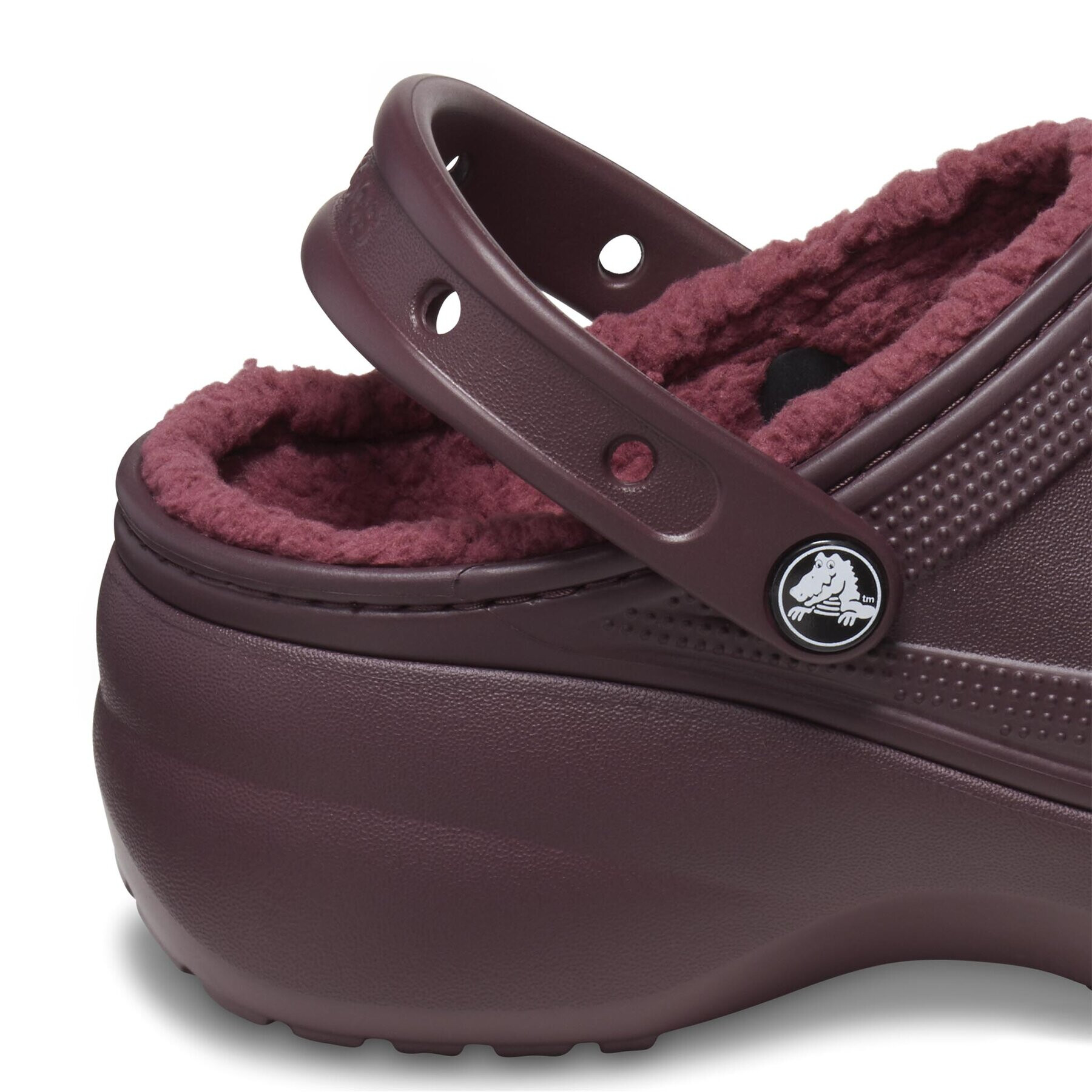 Crocs Șlapi Classic Platform Lined Clog W 207938 Vișiniu - Pled.ro