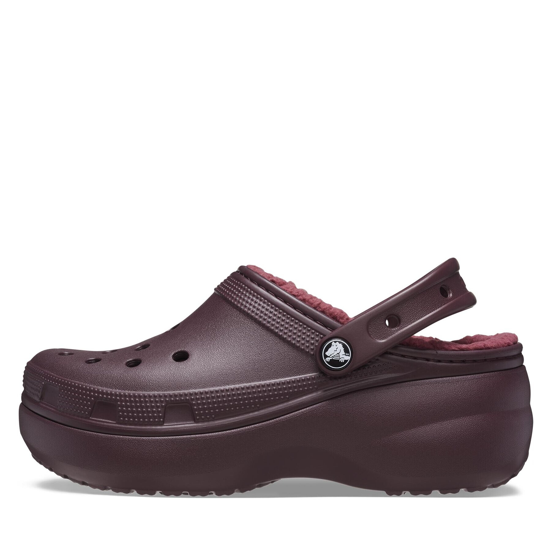 Crocs Șlapi Classic Platform Lined Clog W 207938 Vișiniu - Pled.ro