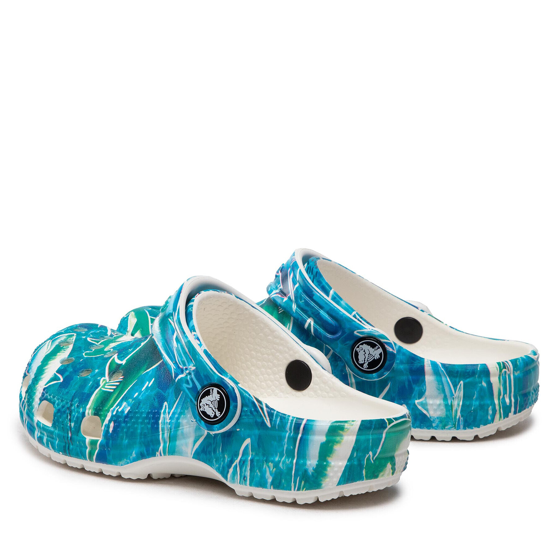 Crocs Șlapi Classic Pool Party Clog K 207826 Albastru - Pled.ro