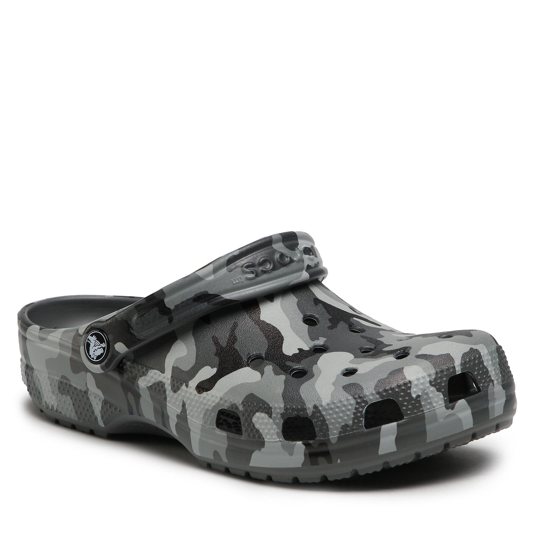 Crocs Șlapi Classic Printed Camo Clog 206454 Gri - Pled.ro