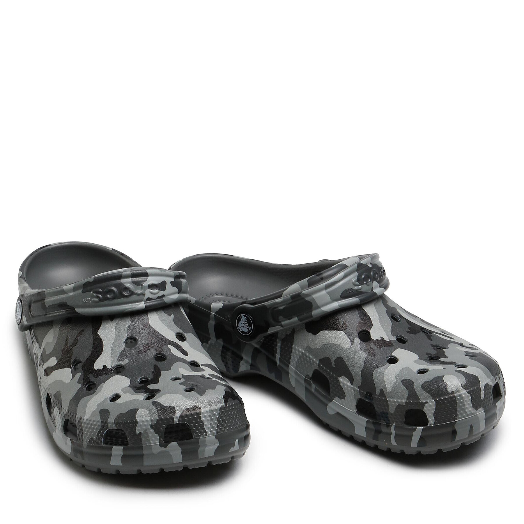 Crocs Șlapi Classic Printed Camo Clog 206454 Gri - Pled.ro