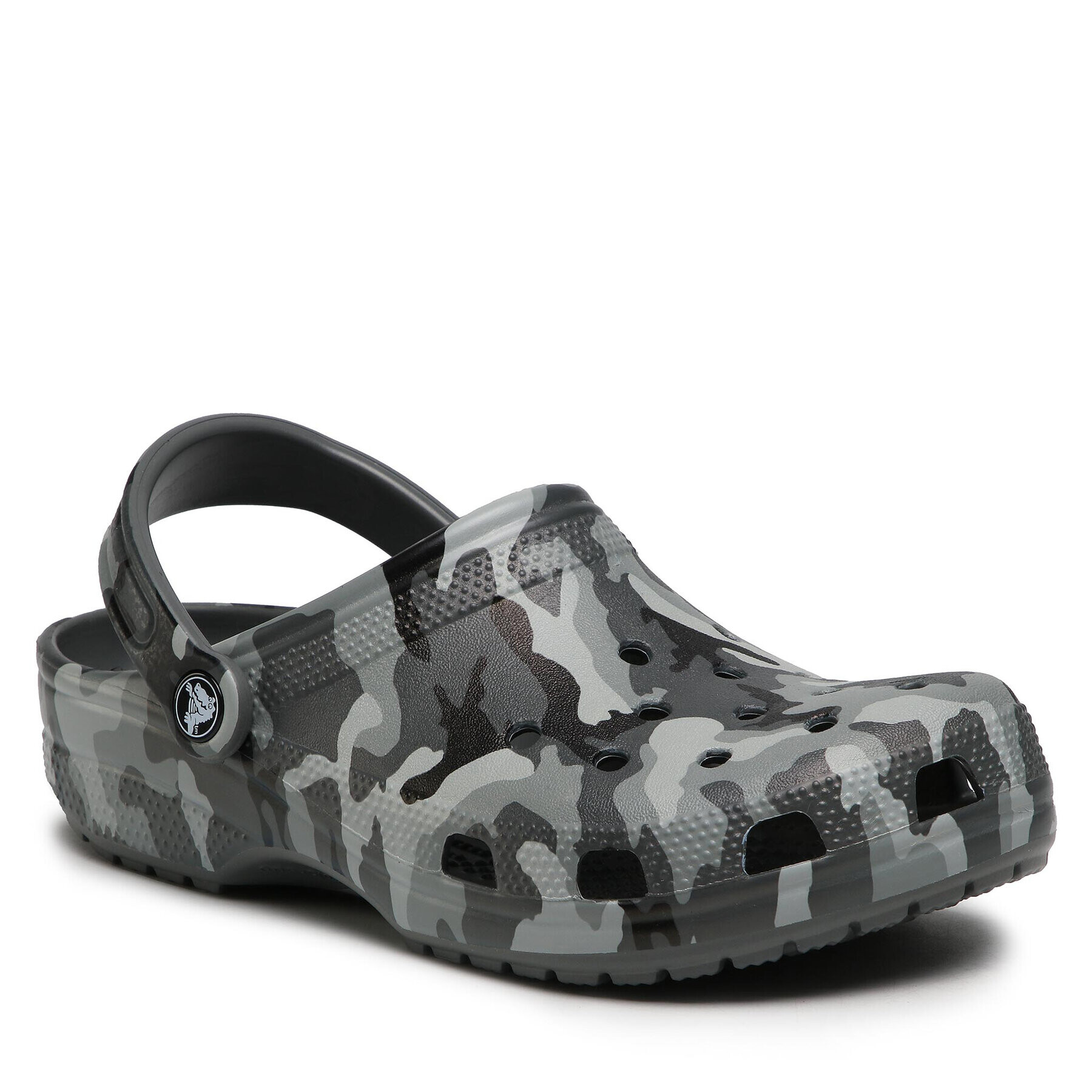 Crocs Șlapi Classic Printed Camo Clog 206454 Gri - Pled.ro