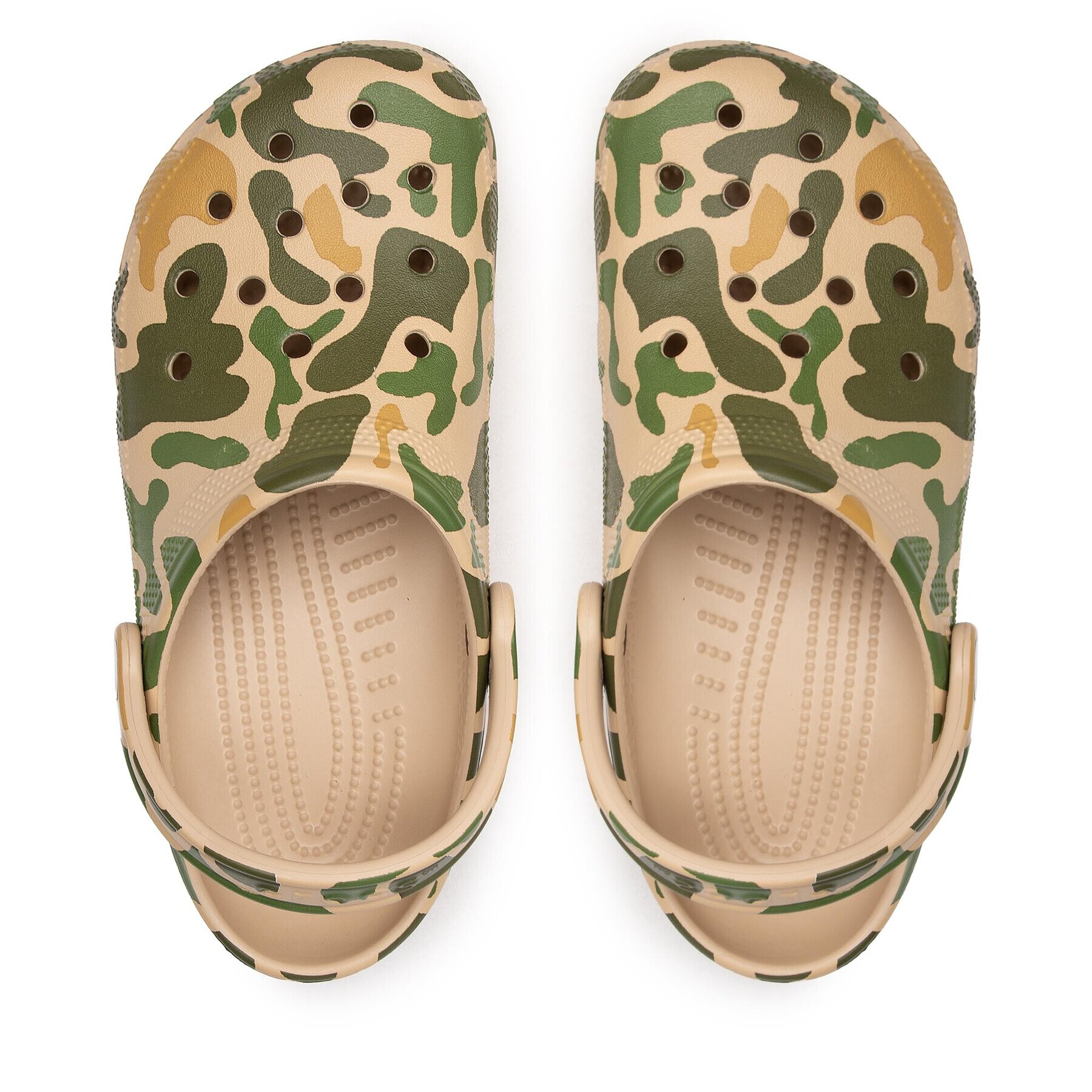 Crocs Șlapi Classic Printed Camo Clog 206454 Verde - Pled.ro