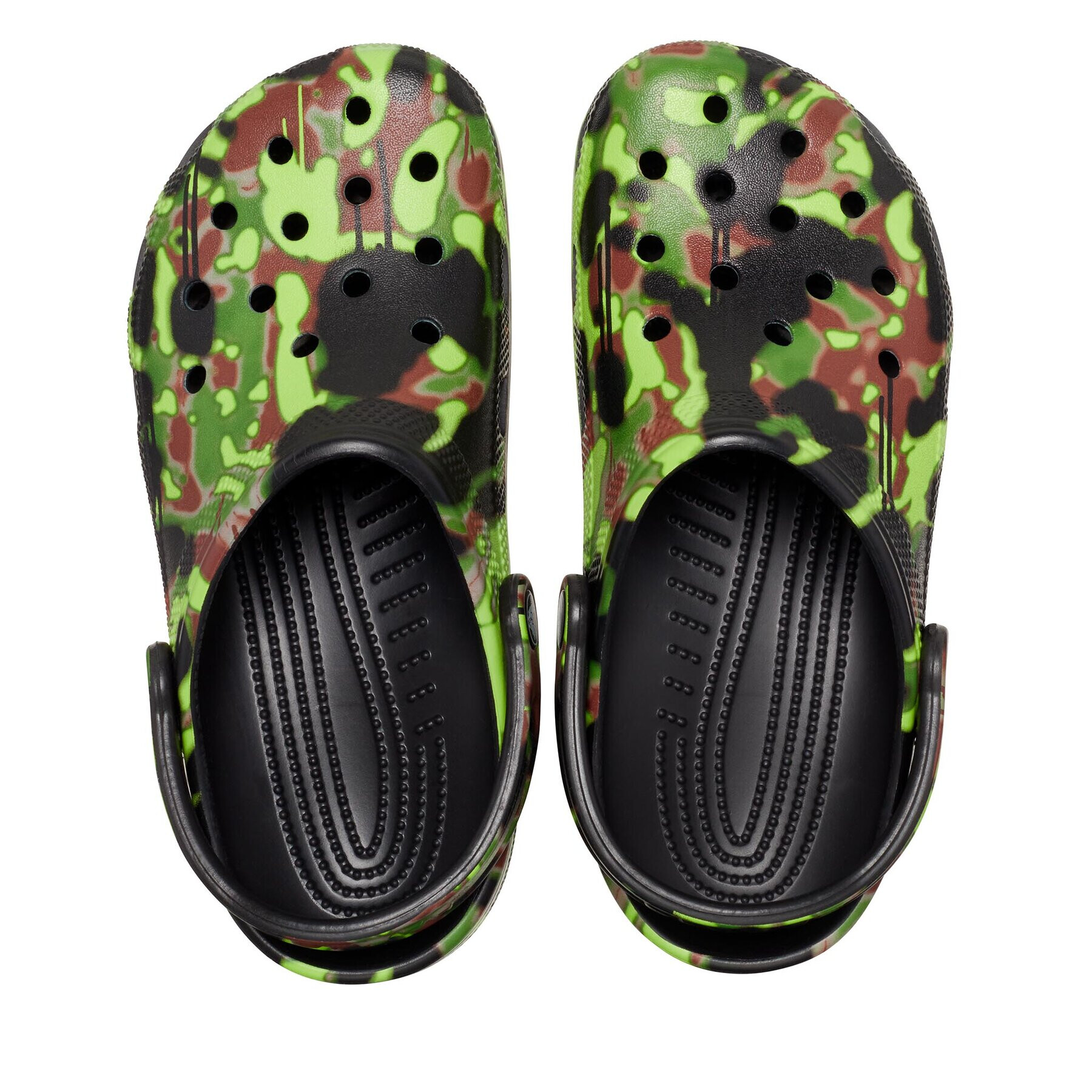 Crocs Șlapi Classic Spray Camo Clog 208261 Negru - Pled.ro