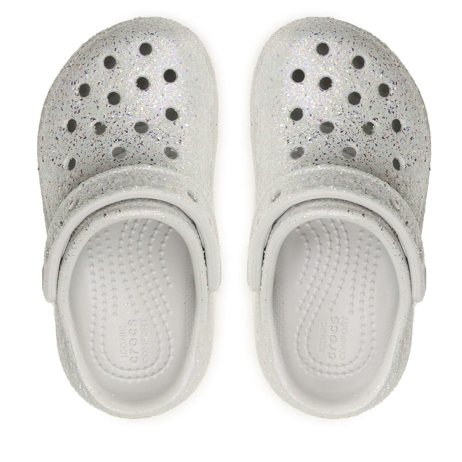 Crocs Șlapi Cls Glitter Cutie Cgk 207834 Gri - Pled.ro