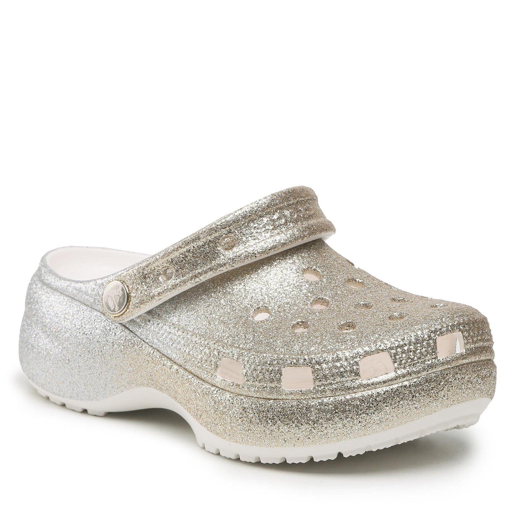 Crocs Șlapi Clscplatform Ombreglitterclogw 207933 Auriu - Pled.ro