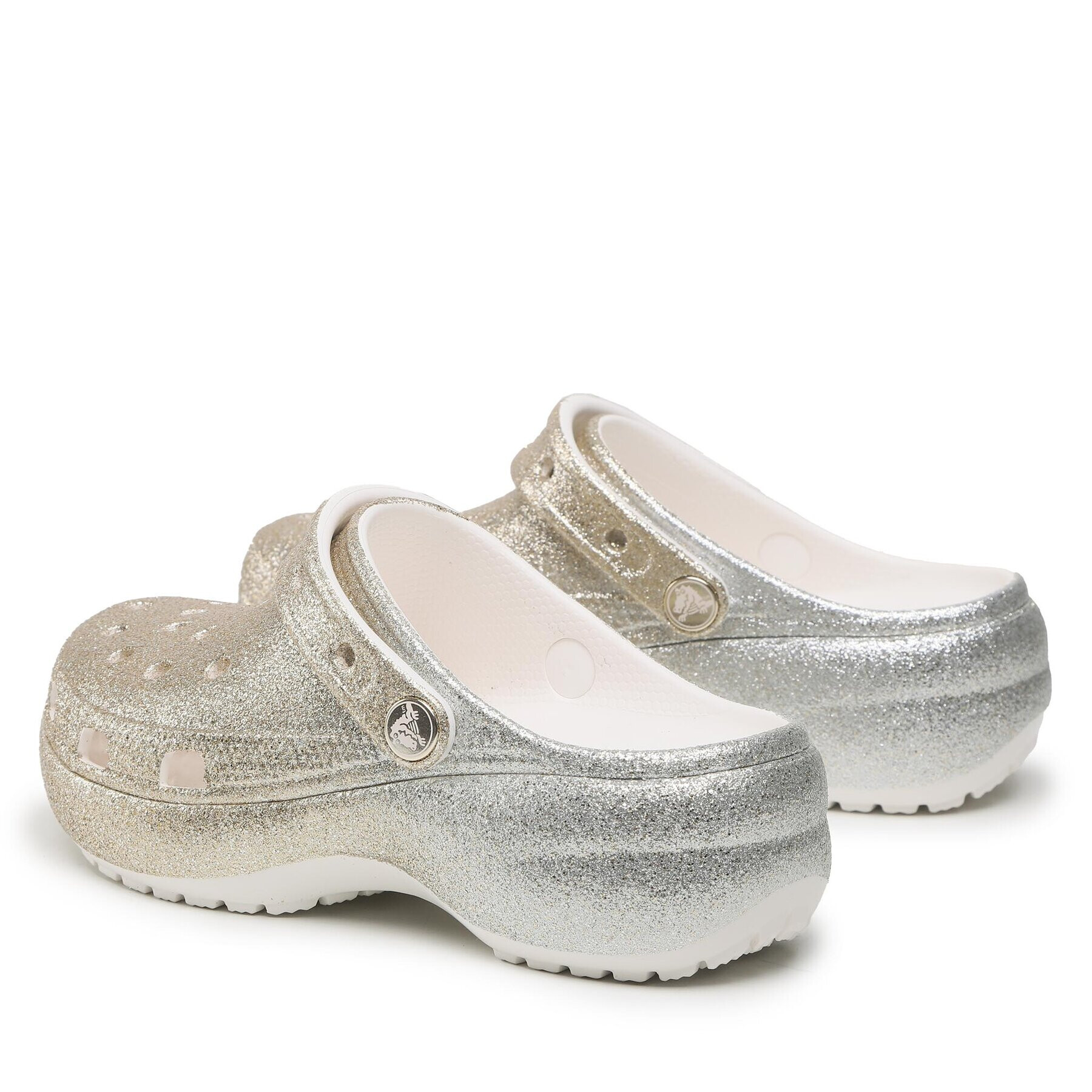 Crocs Șlapi Clscplatform Ombreglitterclogw 207933 Auriu - Pled.ro