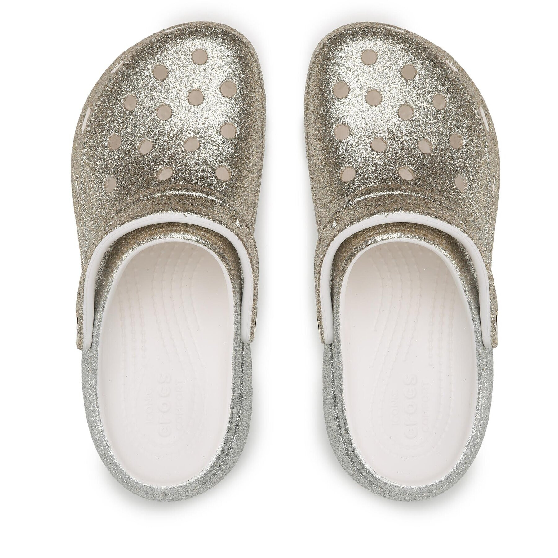 Crocs Șlapi Clscplatform Ombreglitterclogw 207933 Auriu - Pled.ro