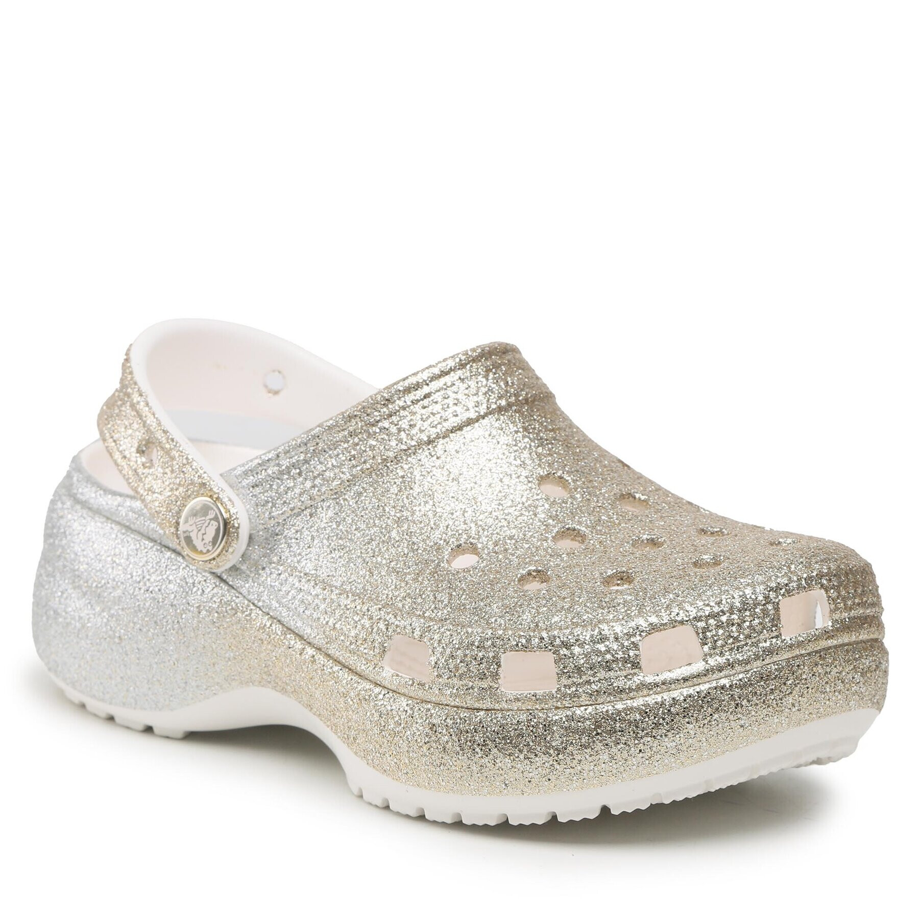 Crocs Șlapi Clscplatform Ombreglitterclogw 207933 Auriu - Pled.ro