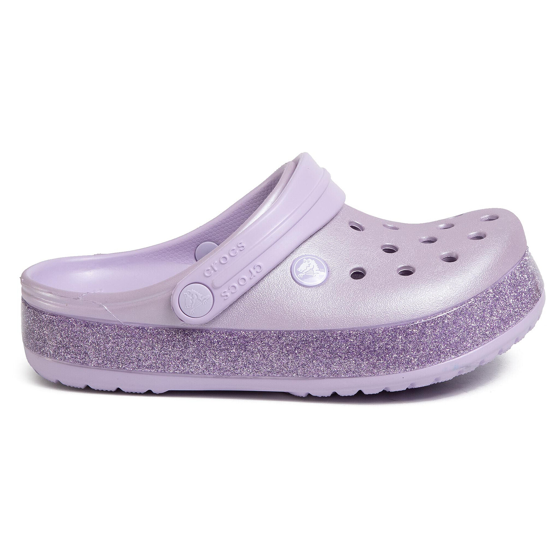 Crocs Șlapi Crocband Glitter Clog K 205936 Violet - Pled.ro