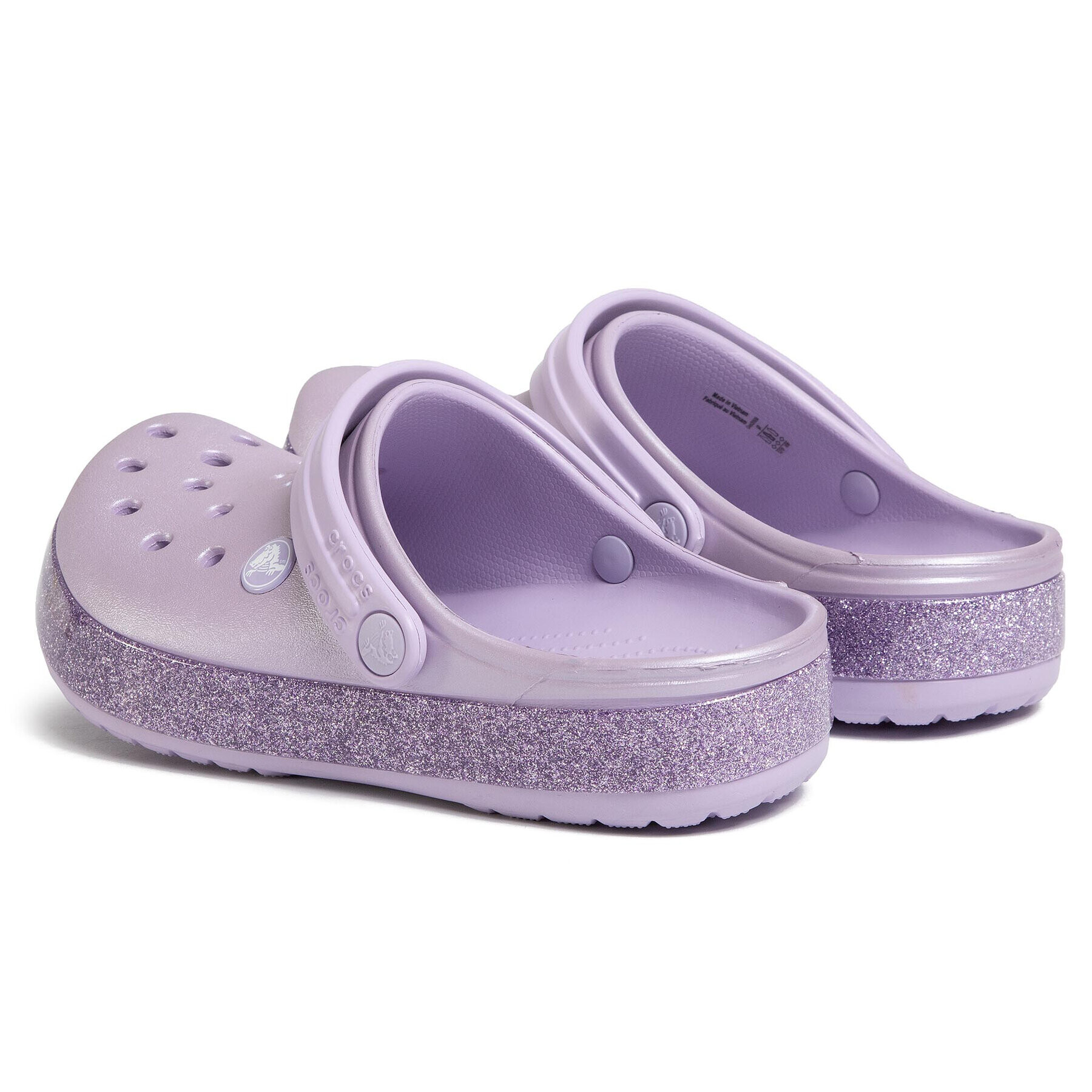 Crocs Șlapi Crocband Glitter Clog K 205936 Violet - Pled.ro