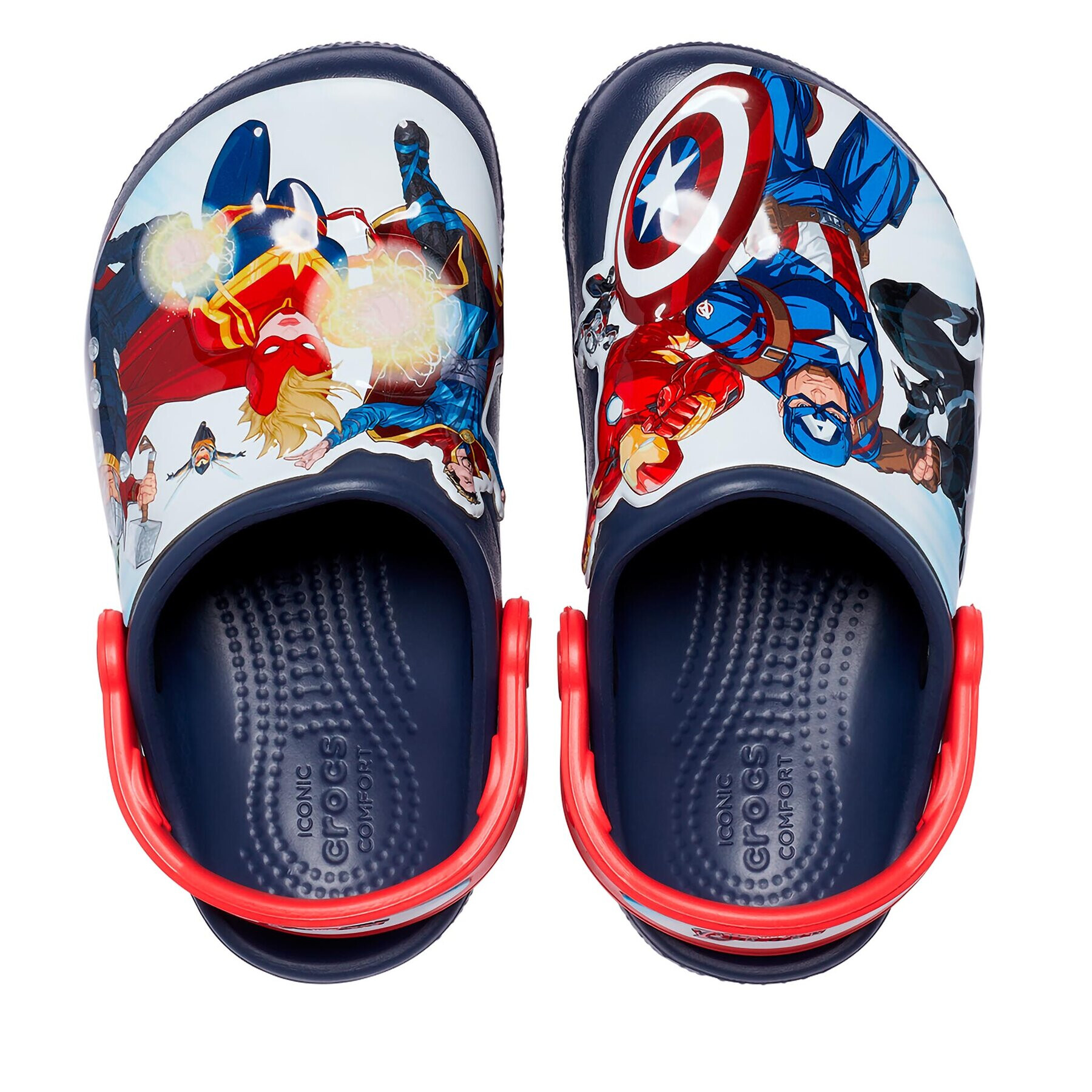 Crocs Șlapi Fl Avengers Patch Clog 207069 Bleumarin - Pled.ro