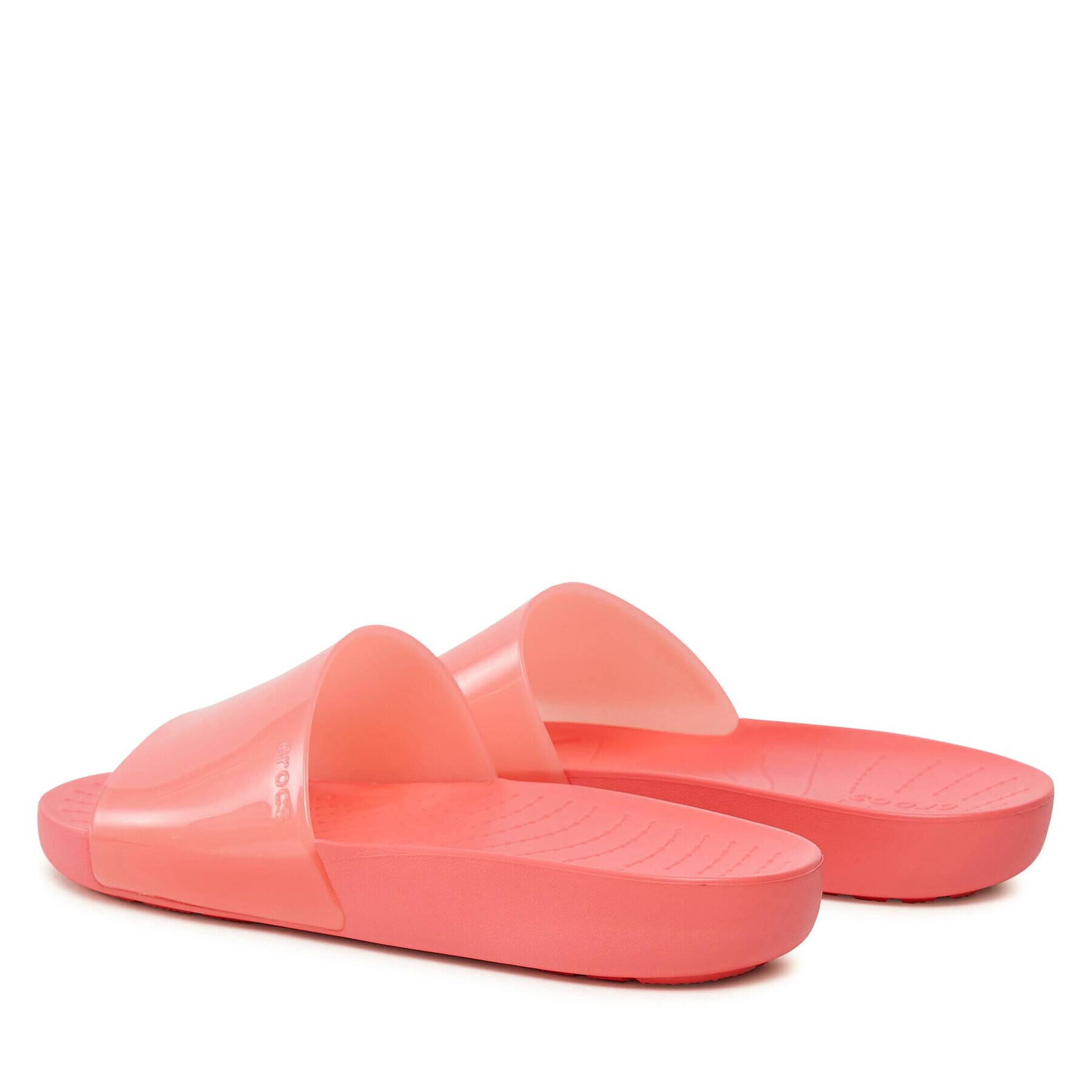 Crocs Șlapi Splash Glossy Slide W 208538 Roșu - Pled.ro