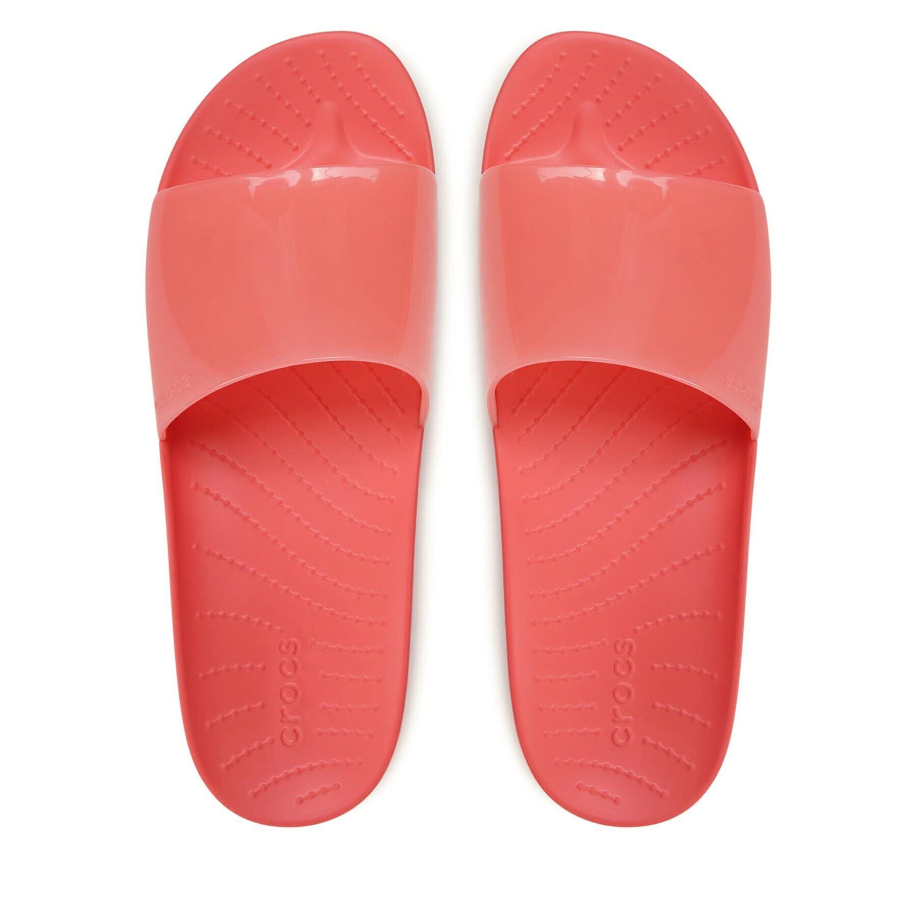 Crocs Șlapi Splash Glossy Slide W 208538 Roșu - Pled.ro