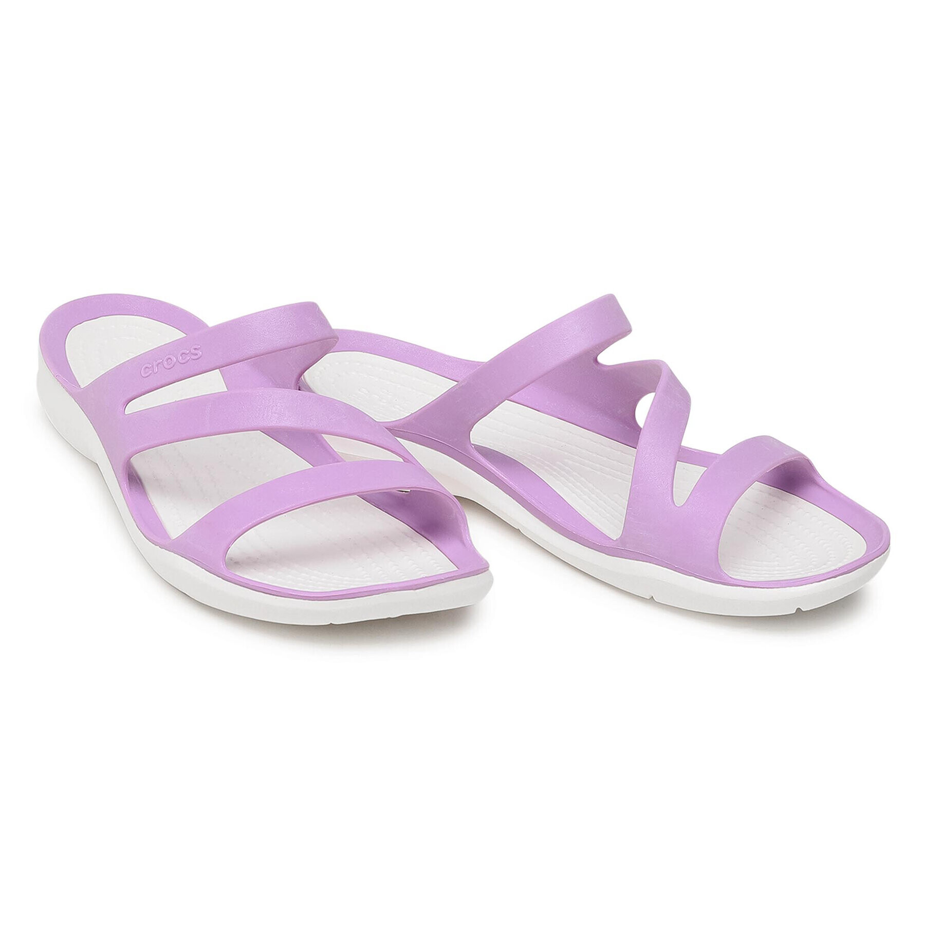 Crocs Șlapi Swiftwater Sandal W 203998 Violet - Pled.ro