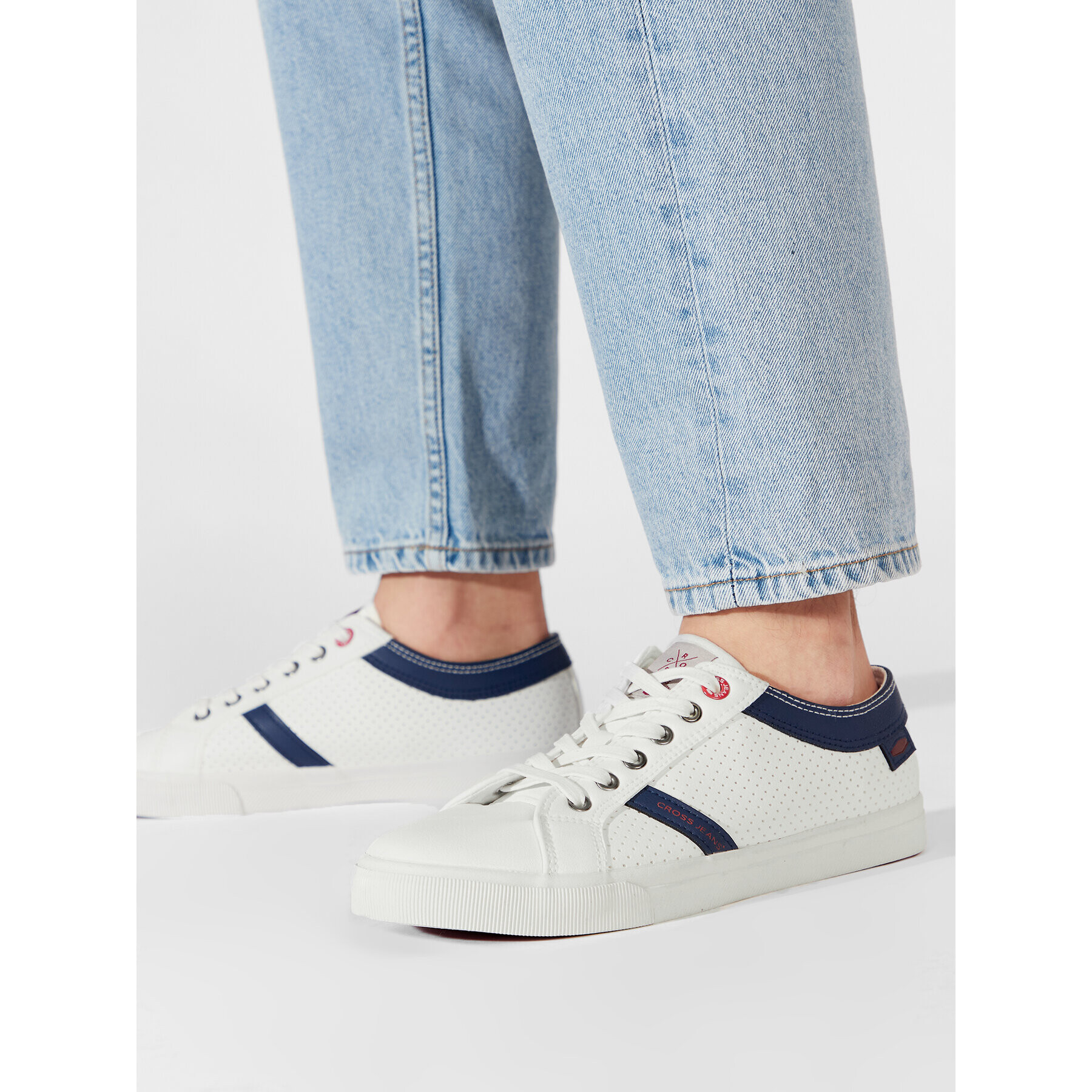 Cross Jeans Sneakers II1R4005C Alb - Pled.ro