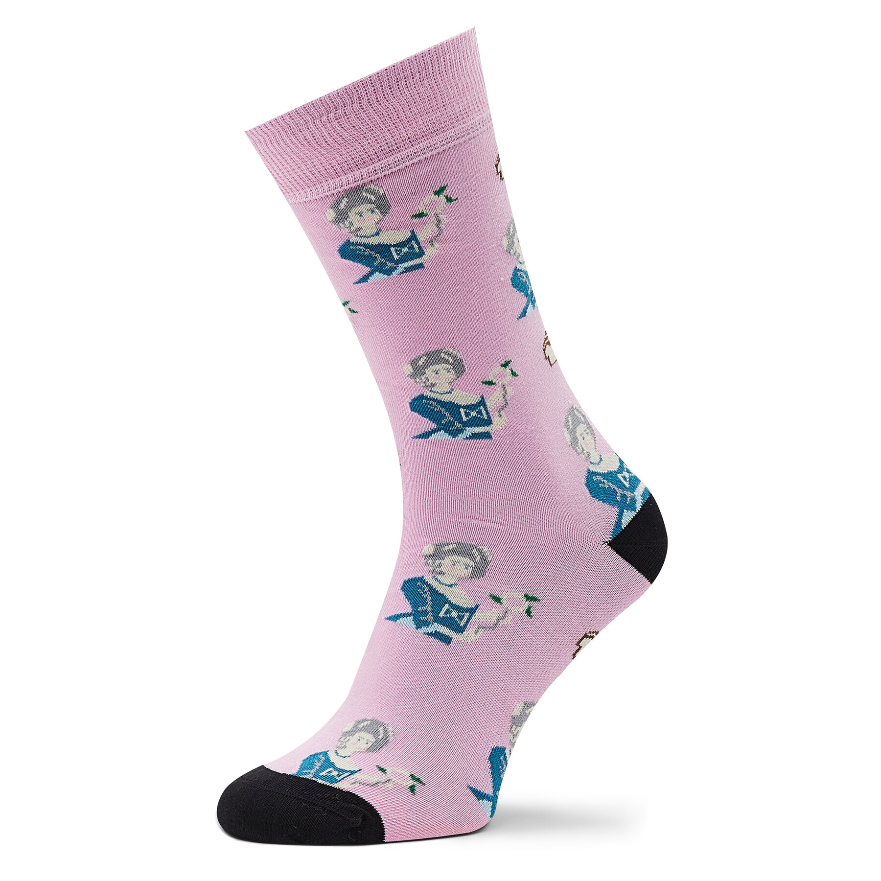 Curator Socks Șosete Înalte Unisex Marie Antoinette Roz - Pled.ro