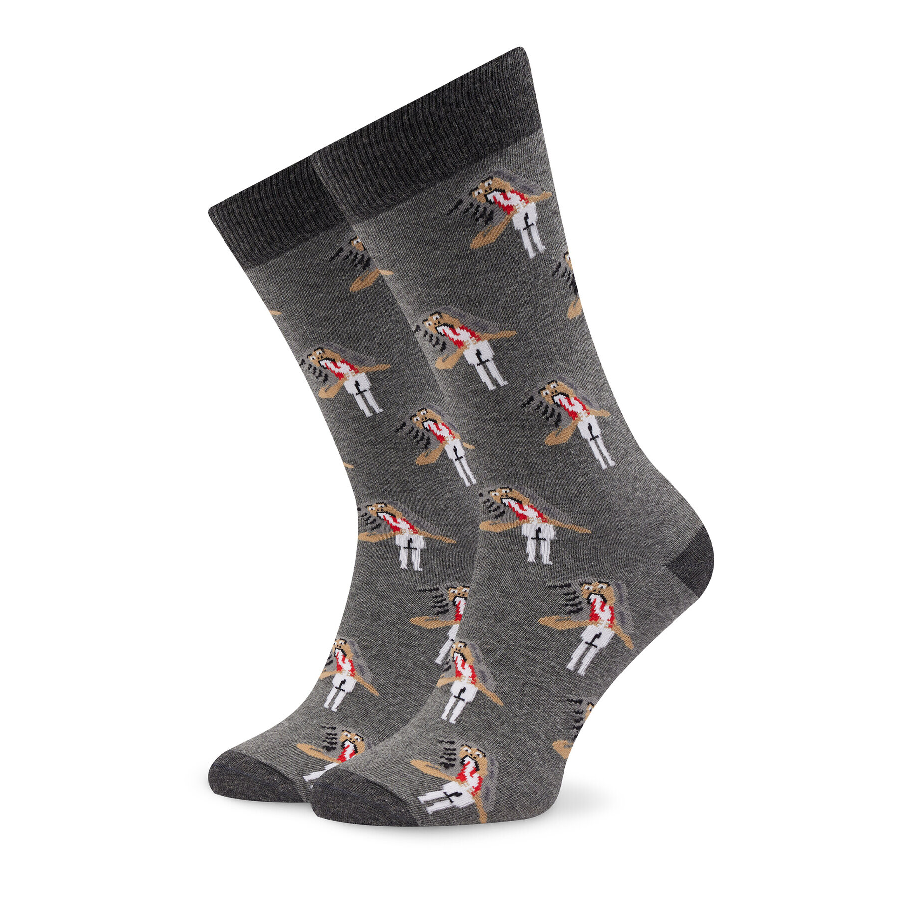 Curator Socks Șosete Înalte Unisex Saturn Gri - Pled.ro