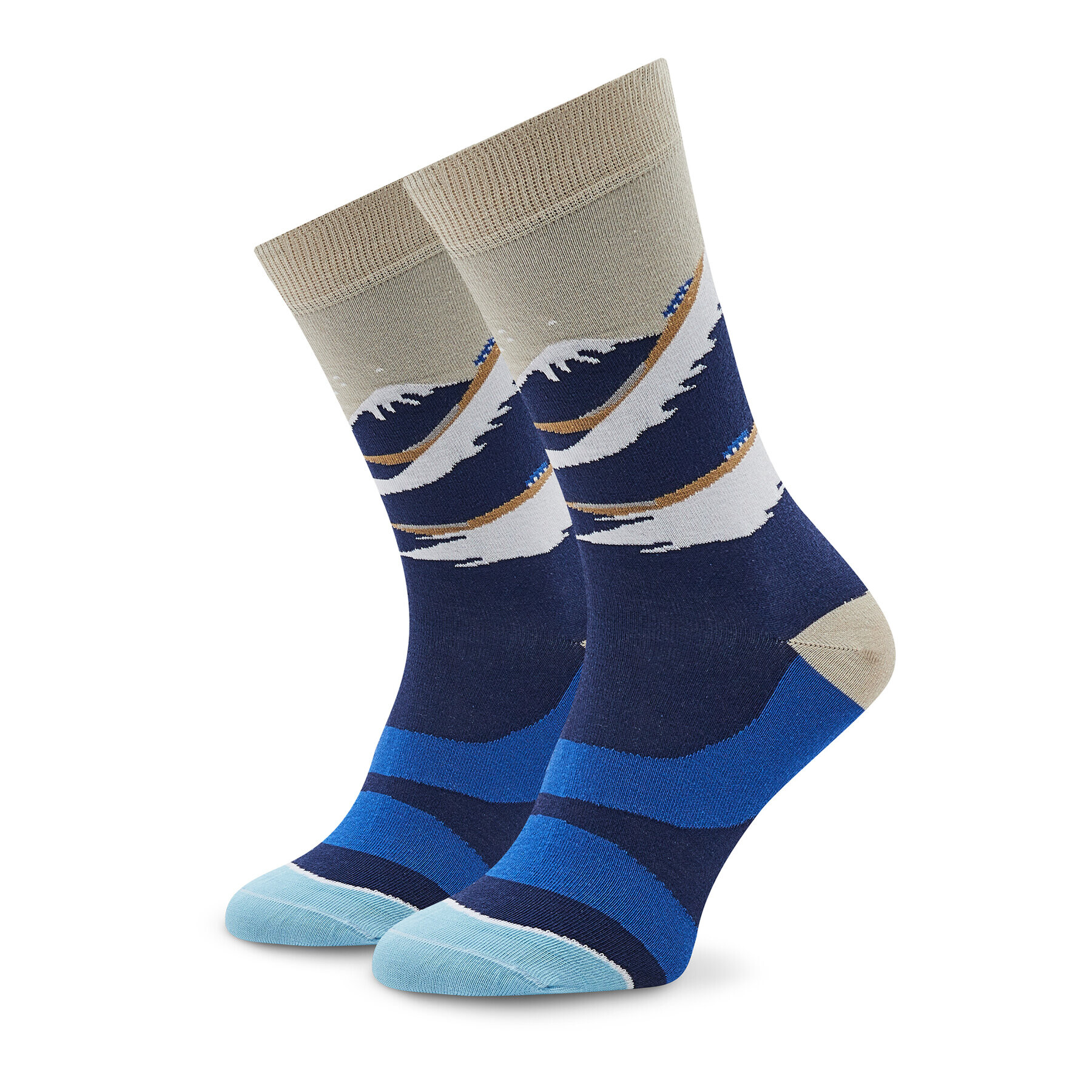 Curator Socks Șosete Înalte Unisex Wave Colorat - Pled.ro