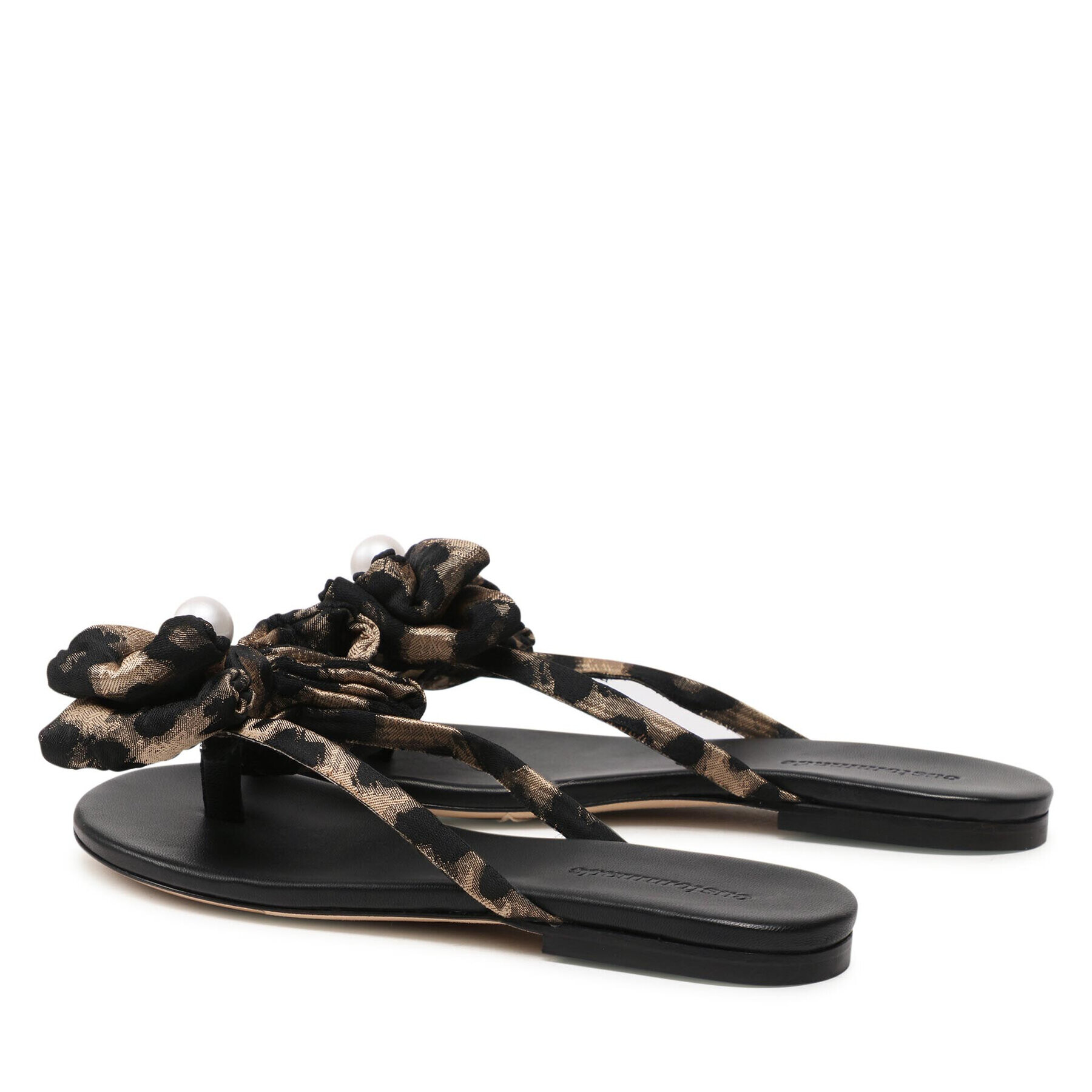 Custommade Flip flop Ava Leo Pearl 999637029 Negru - Pled.ro