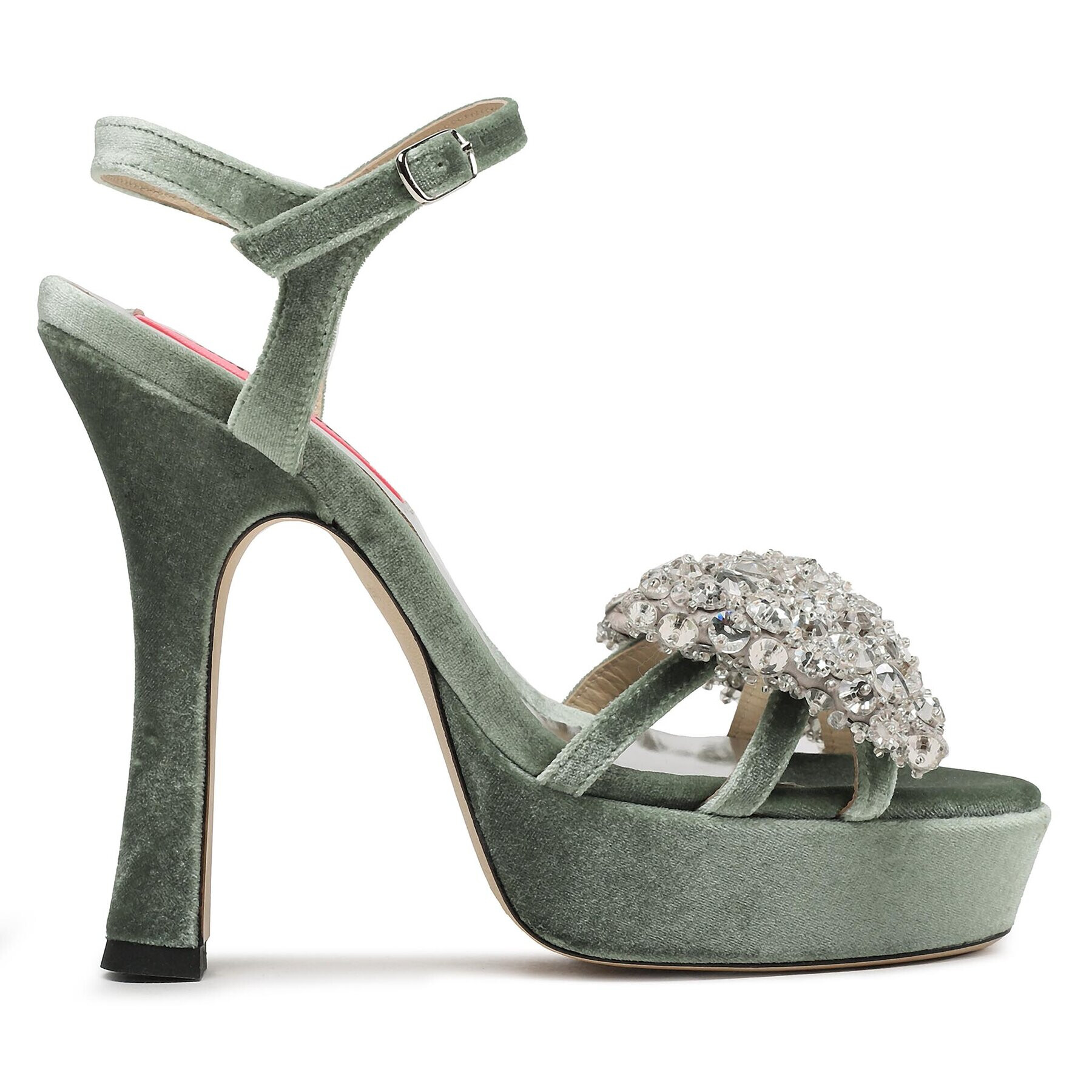 Custommade Sandale Arlina Crystal Bow 999620047 Verde - Pled.ro