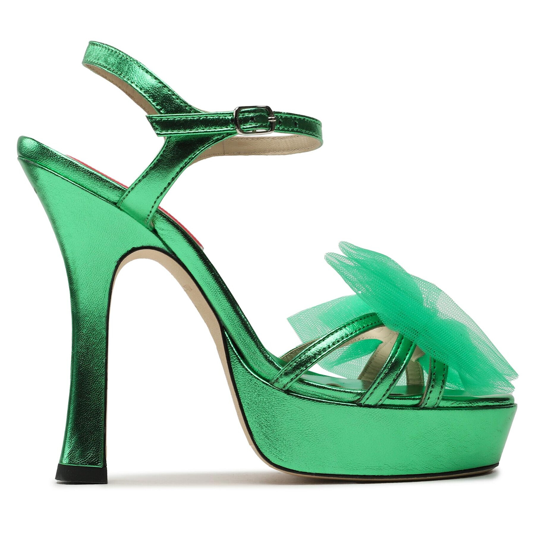 Custommade Sandale Arlina Metallic Bow 999624047 Verde - Pled.ro