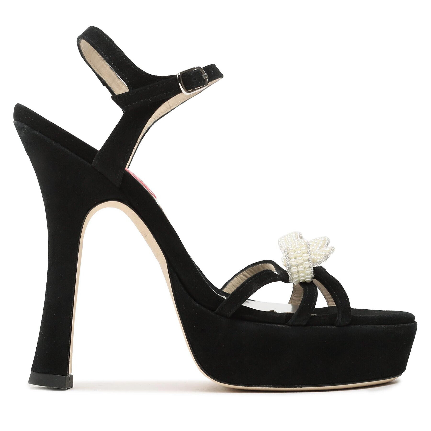 Custommade Sandale Arlina Pearl Bow 999621047 Negru - Pled.ro