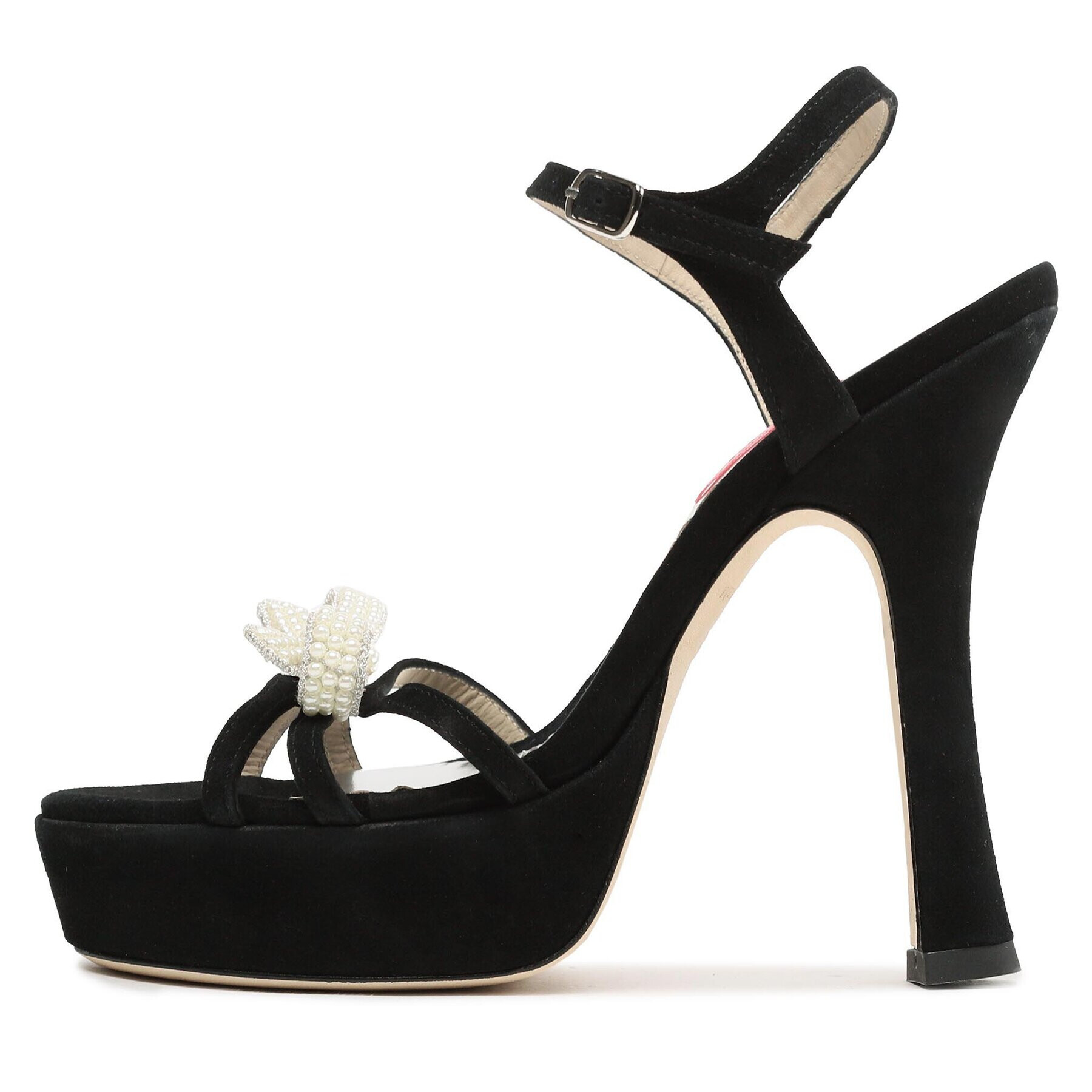 Custommade Sandale Arlina Pearl Bow 999621047 Negru - Pled.ro