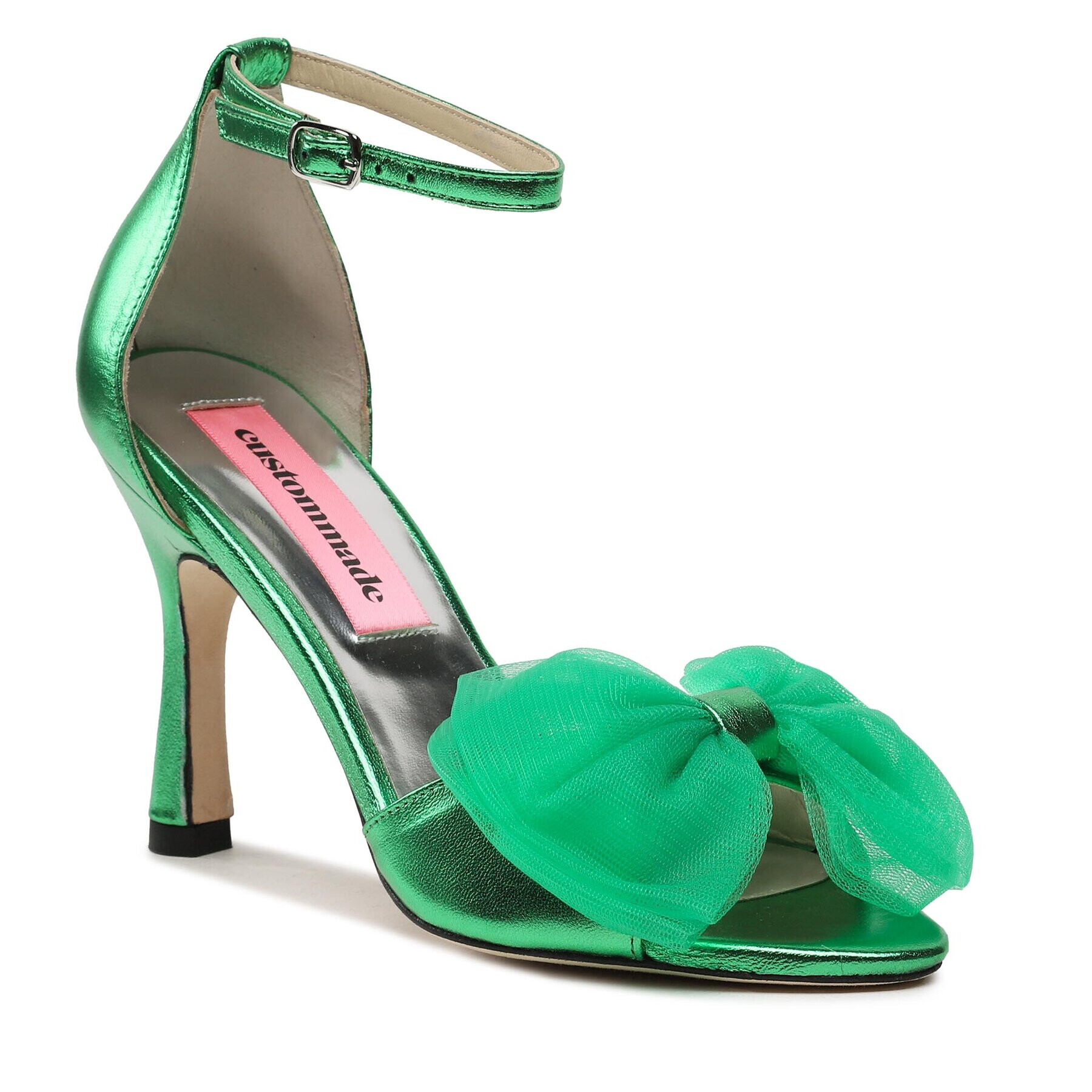 Custommade Sandale Ashley Metallic Bow 999624046 Verde - Pled.ro