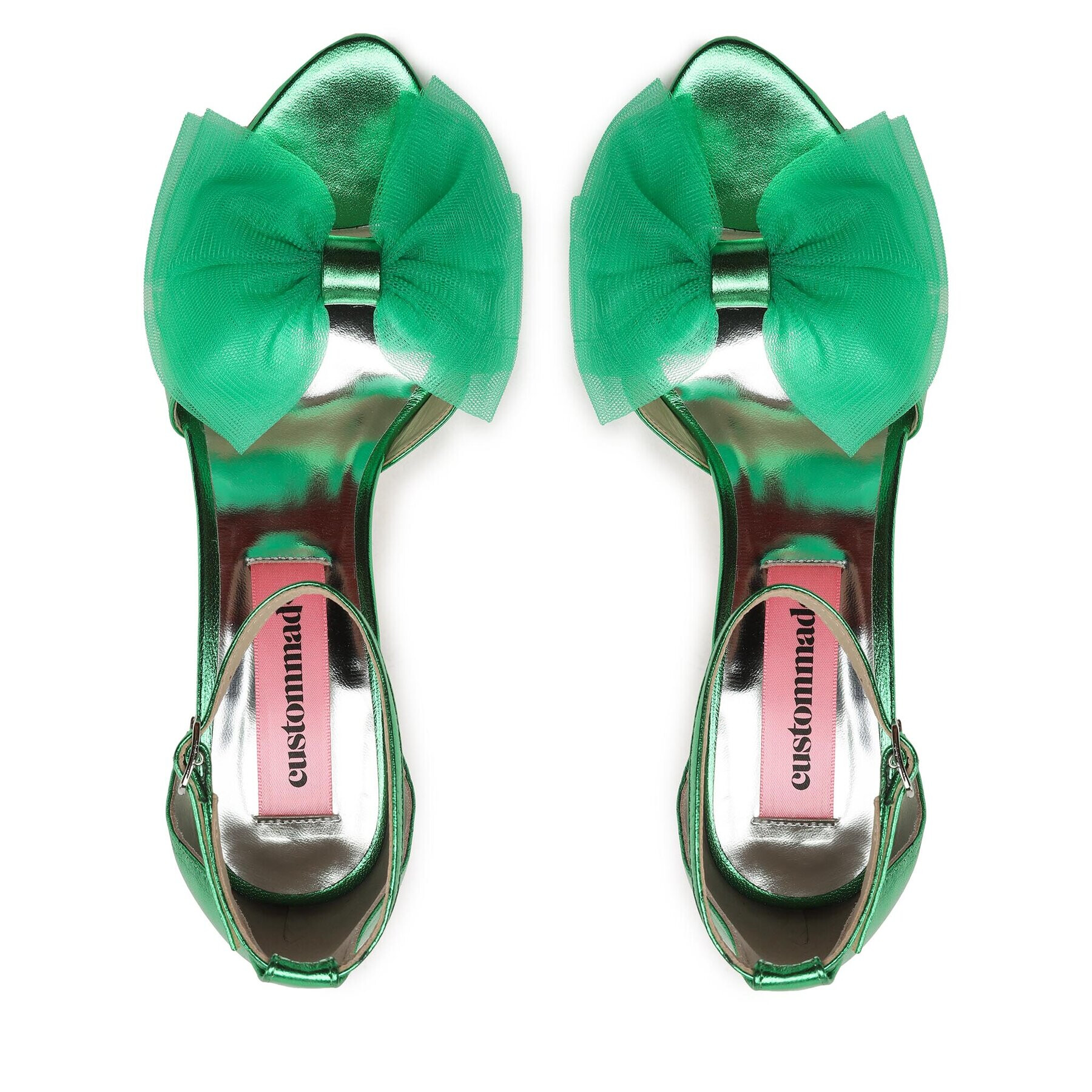 Custommade Sandale Ashley Metallic Bow 999624046 Verde - Pled.ro