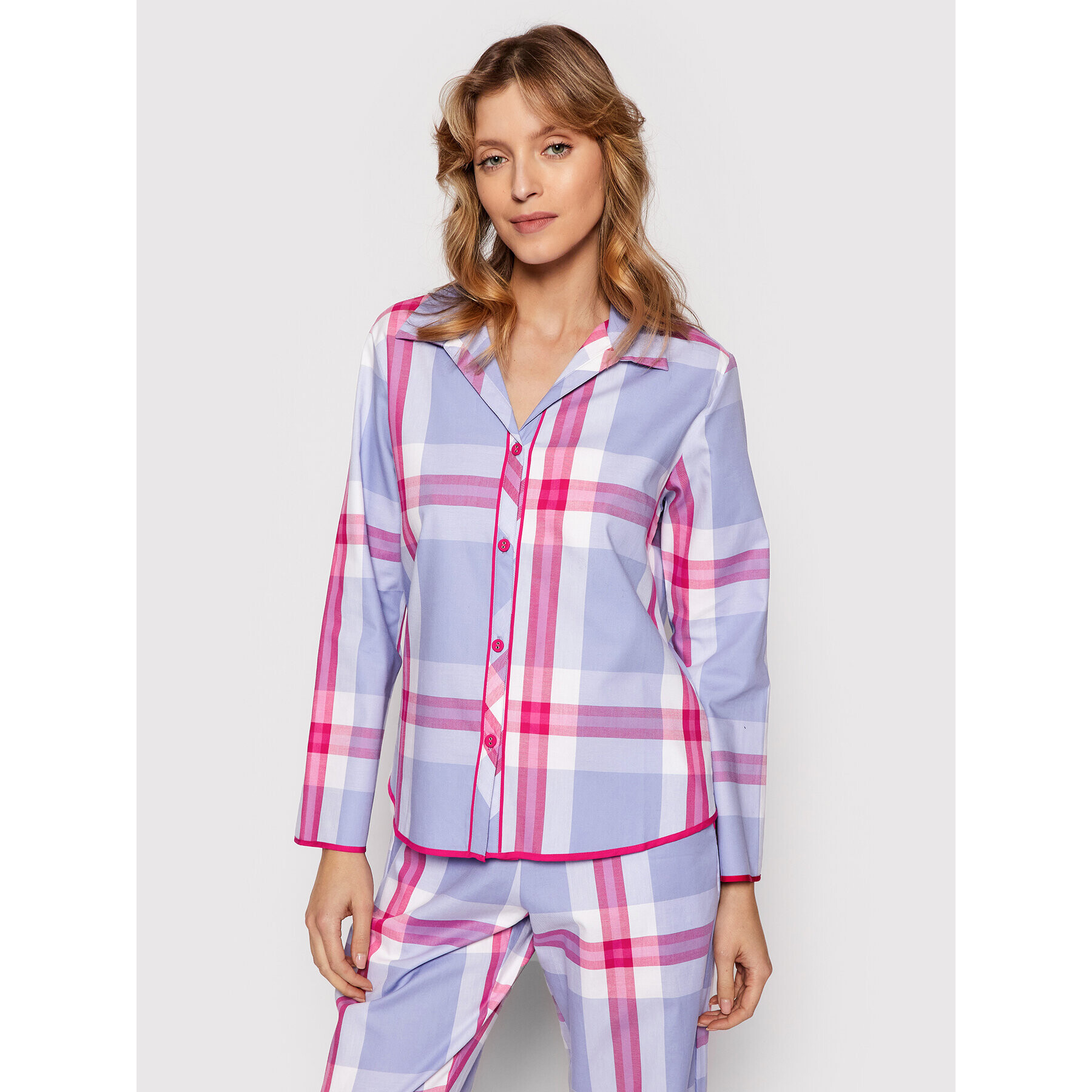 Cyberjammies Cămașă pijama Carrie 9057 Violet Regular Fit - Pled.ro