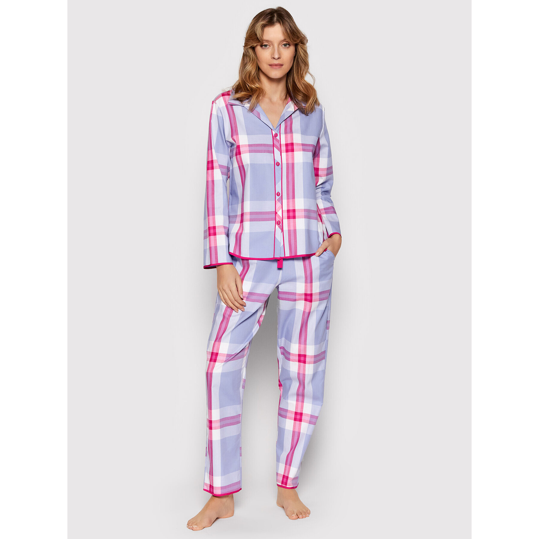 Cyberjammies Cămașă pijama Carrie 9057 Violet Regular Fit - Pled.ro