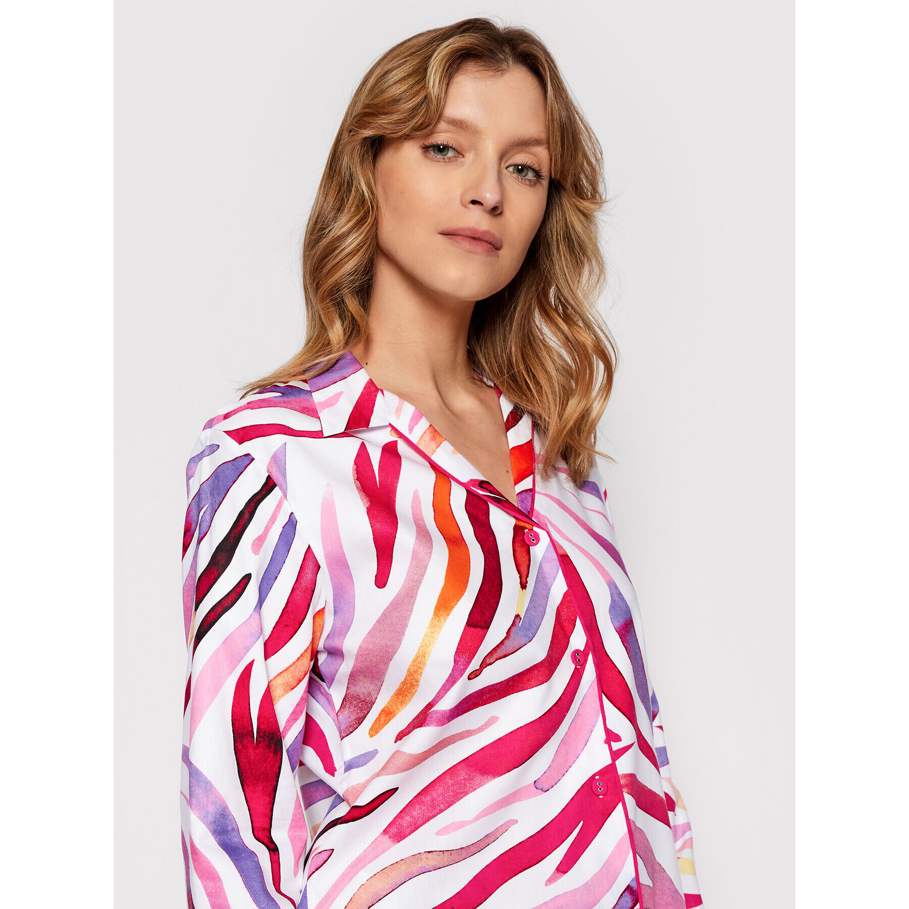 Cyberjammies Cămașă pijama Carrie 9054 Roz Regular Fit - Pled.ro