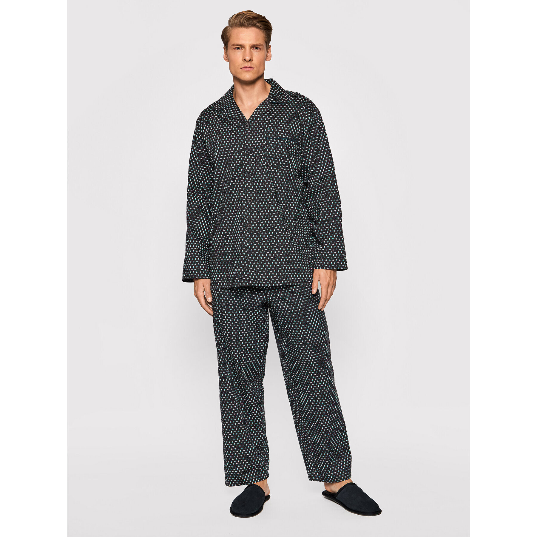 Cyberjammies Cămașă pijama William 6625 Negru - Pled.ro