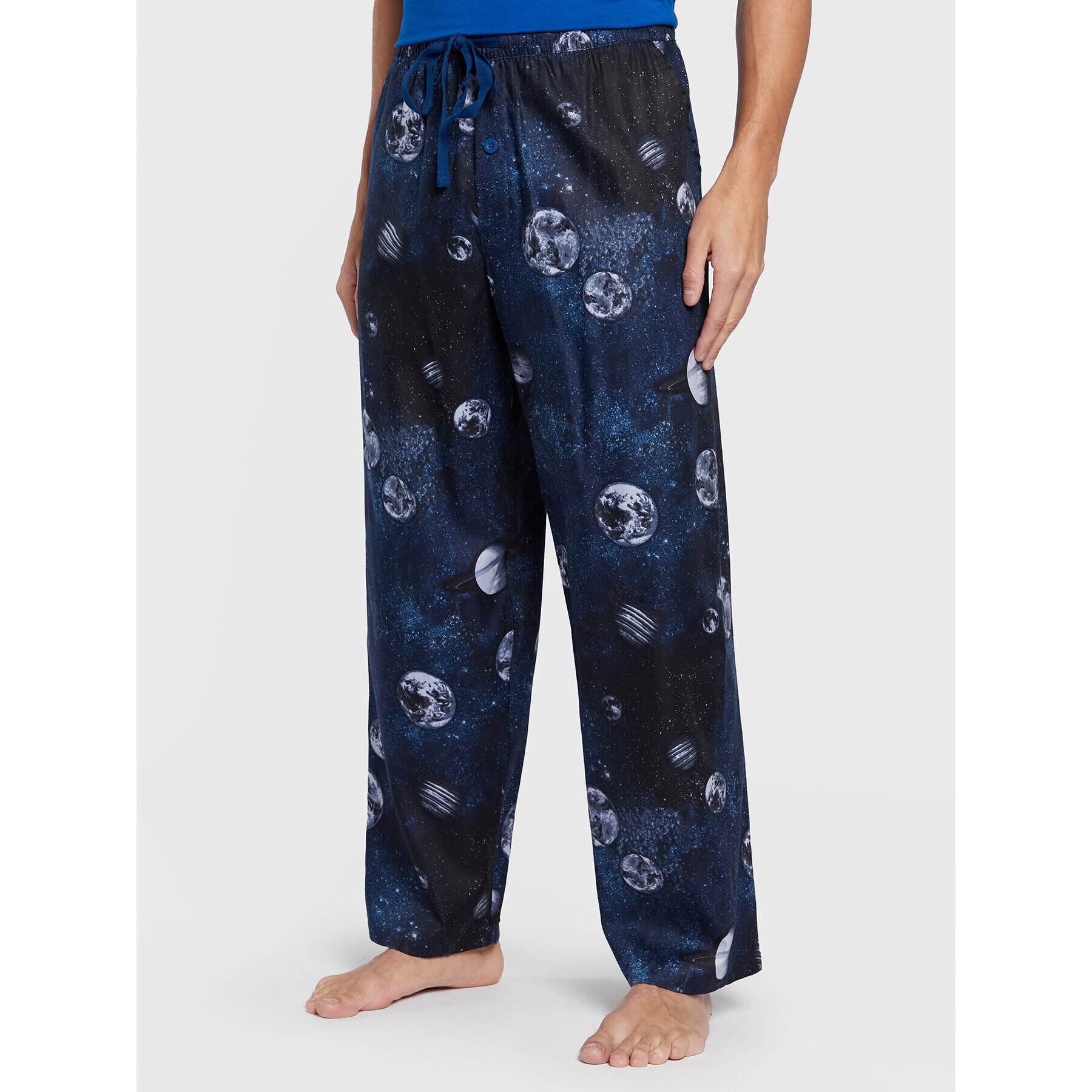 Cyberjammies Pantaloni pijama Apollo Moon Print 6735 Bleumarin Regular Fit - Pled.ro