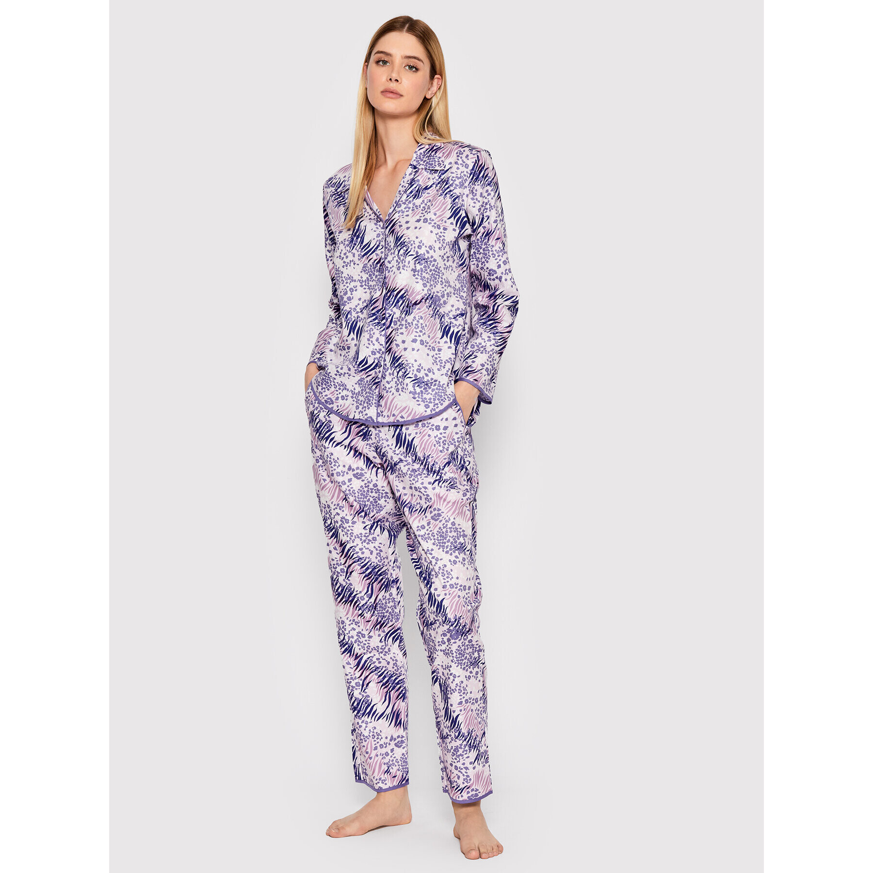 Cyberjammies Pantaloni pijama Camila 9374 Violet Relaxed Fit - Pled.ro